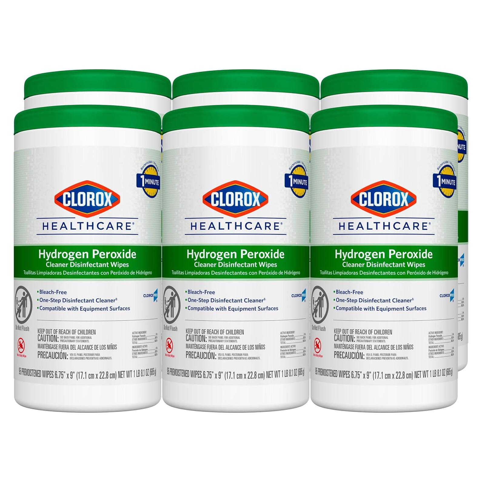 Toallitas Desinfectantes Clorox Healthcare 95 Unidades 17x23 cm