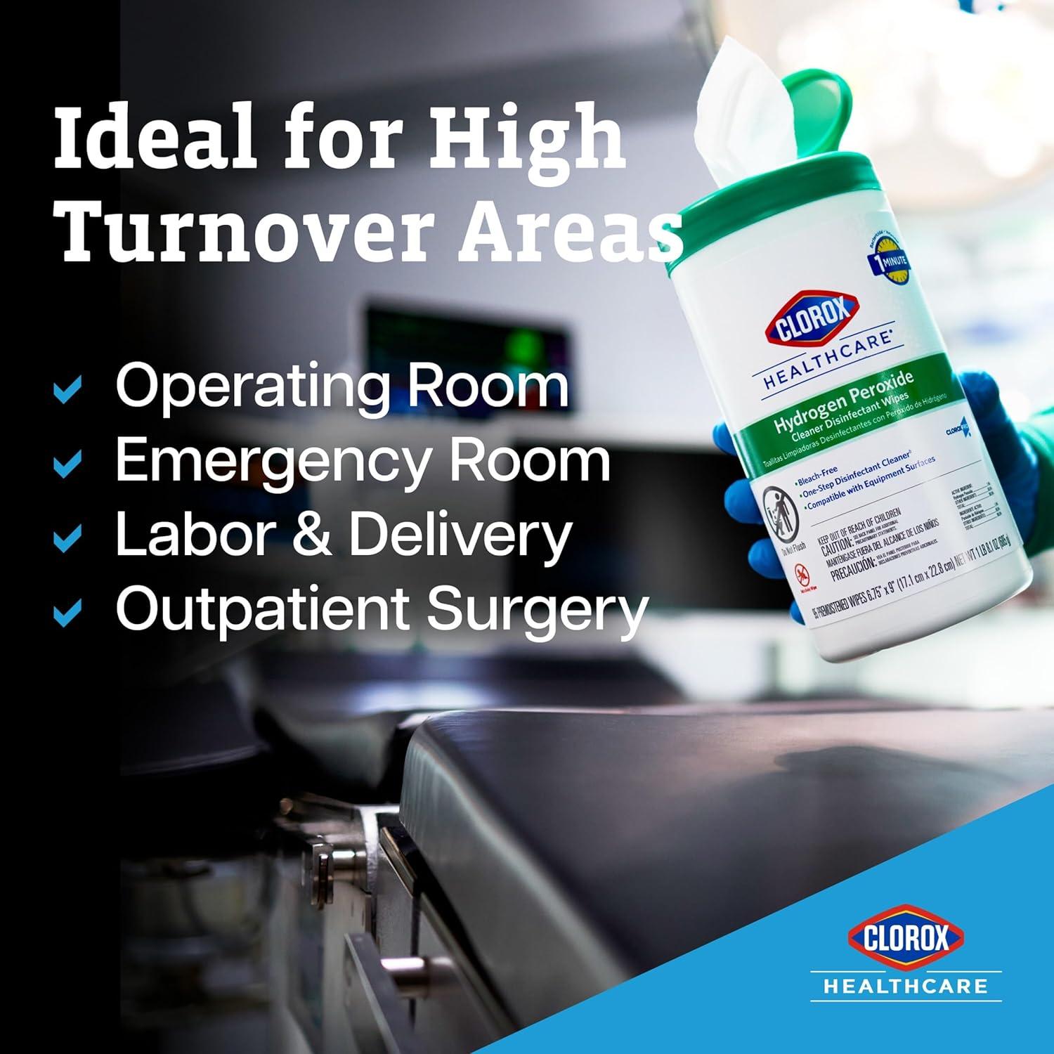 Toallitas Desinfectantes Clorox Healthcare 95 Unidades 17x23 cm