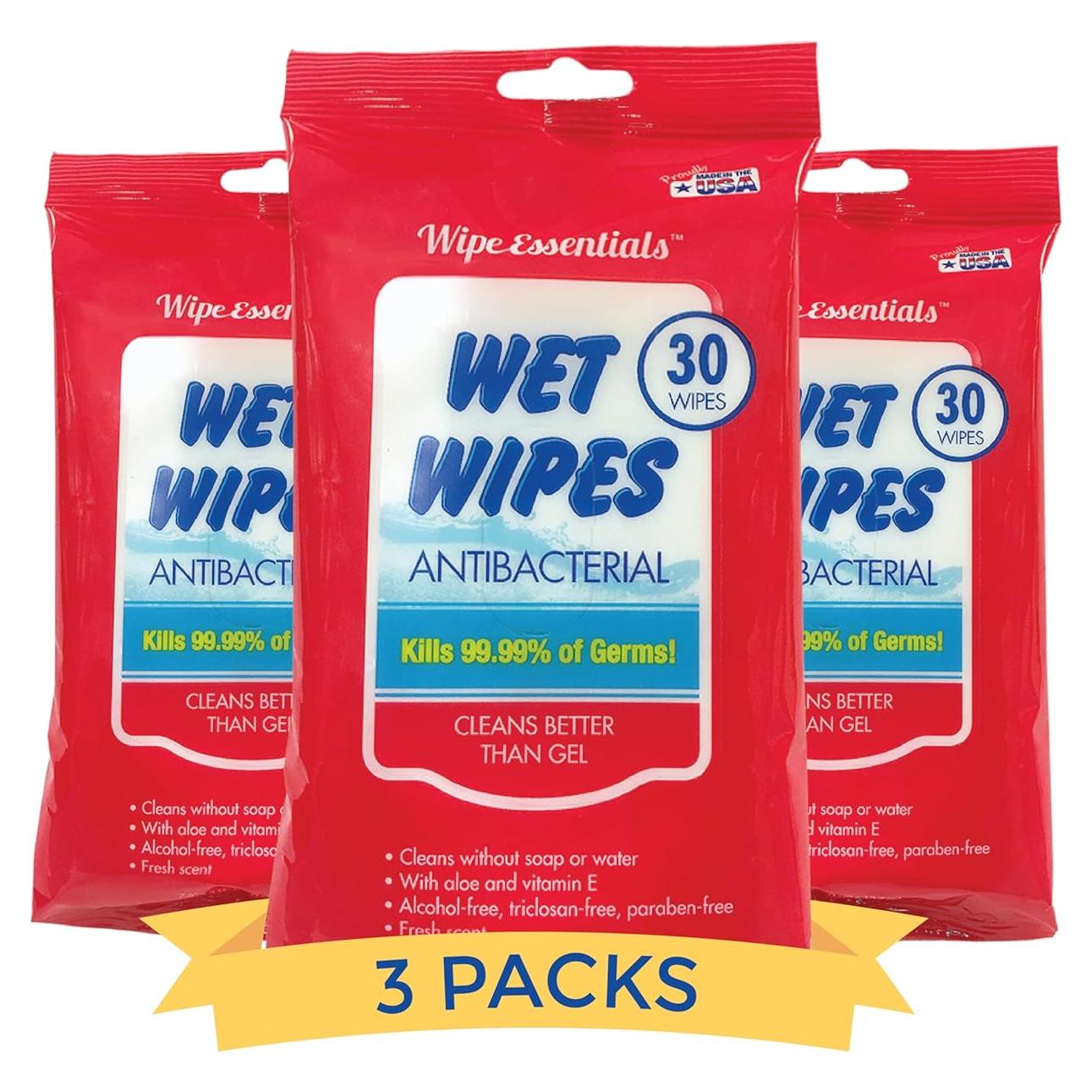 Toallitas Desinfectantes WipeEssentials - 90 Unidades - Viaje