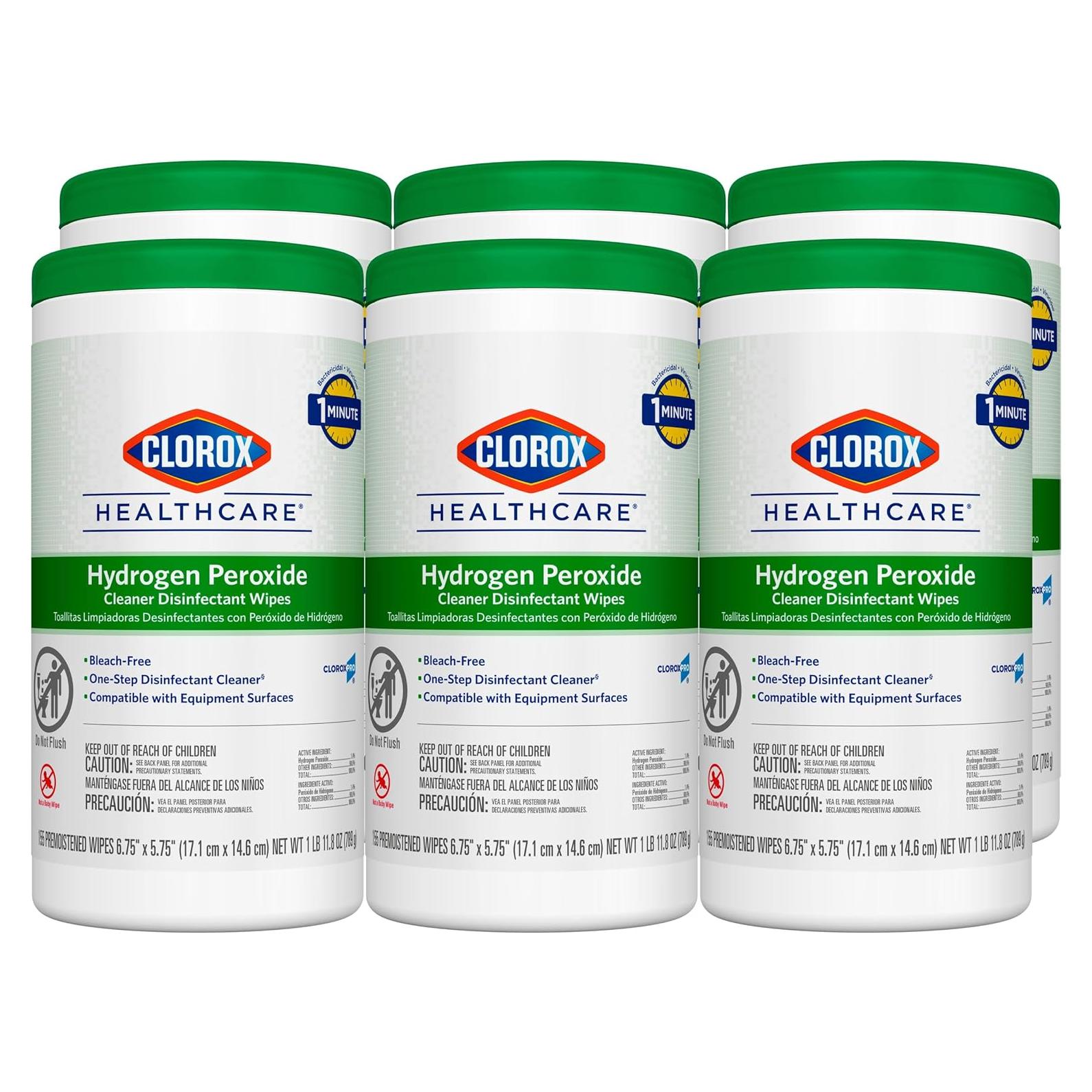 Toallitas Desinfectantes Clorox Healthcare 155 Unidades - Multiusos