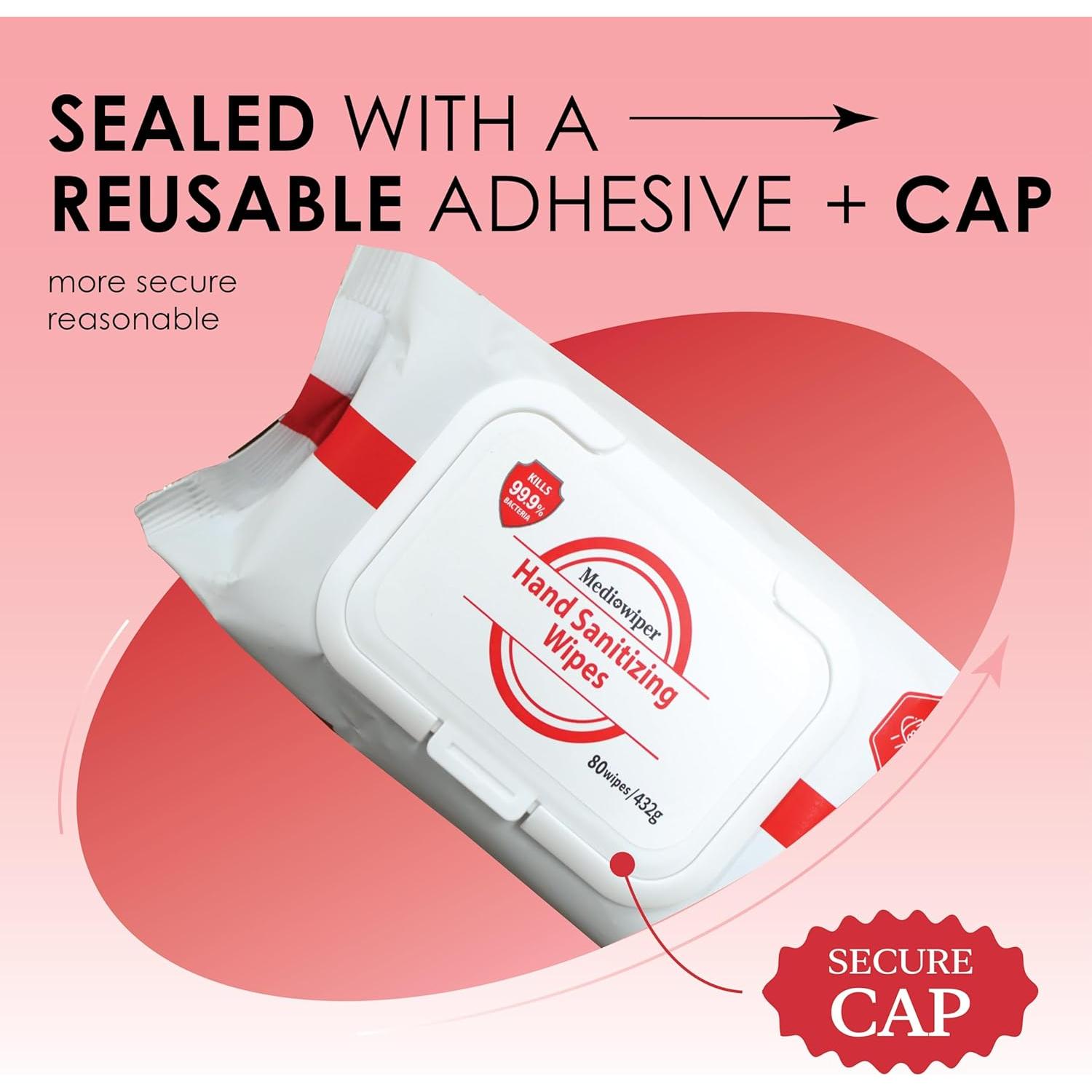 Toallitas Desinfectantes para Manos MEDIWIPER 320 Unidades