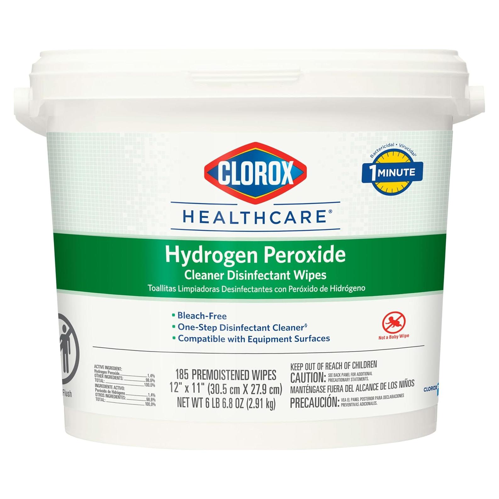 Toallitas Desinfectantes Clorox Healthcare 185 Unidades 17.15x14.61 cm