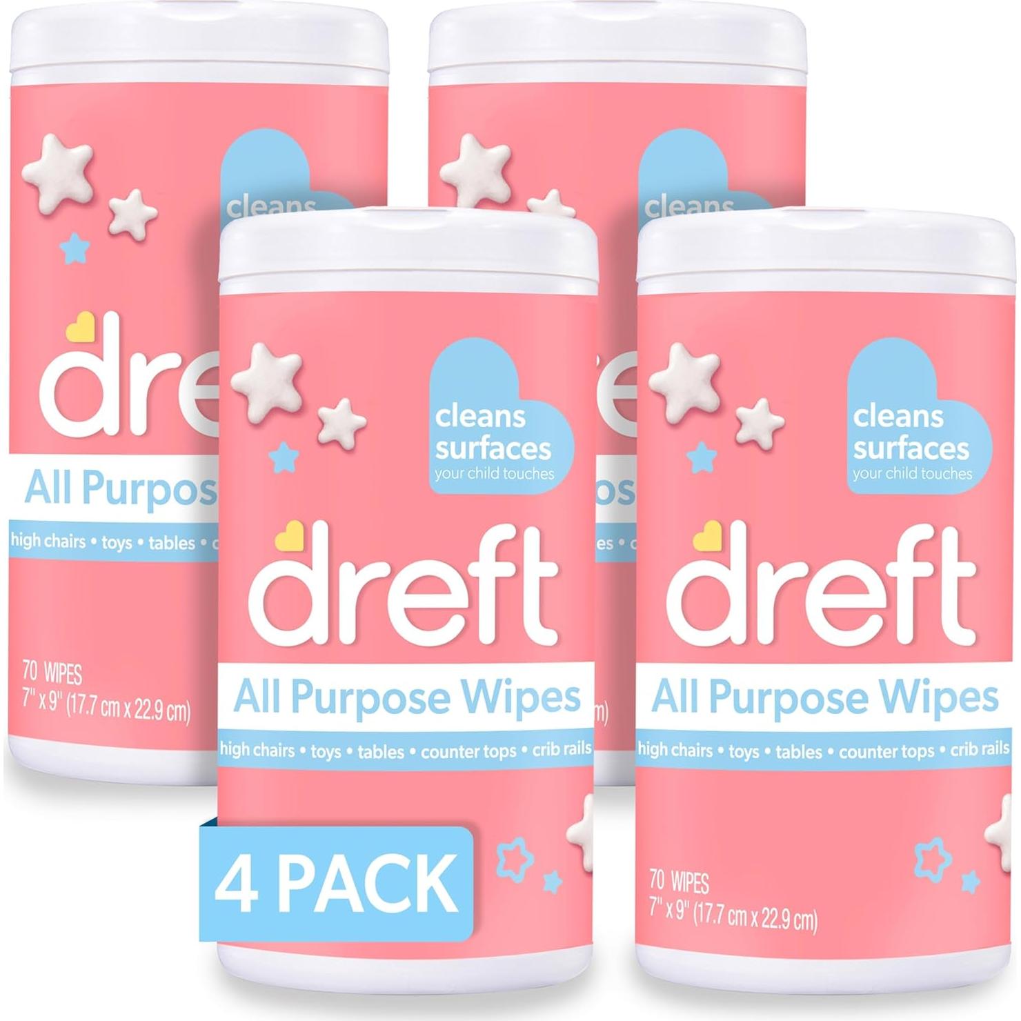 Toallitas de limpieza multiusos Dreft 70 unidades - Bebés