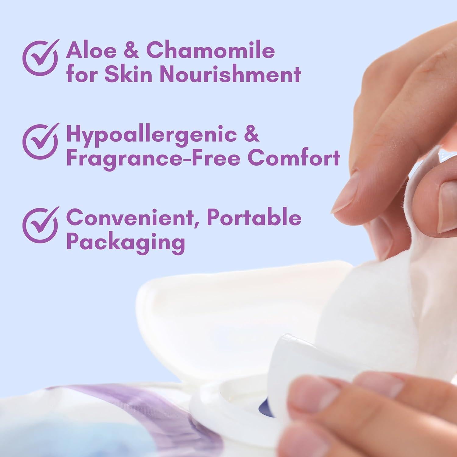 Toallitas Antibacteriales Nurture 12 Conteos Sin Alcohol