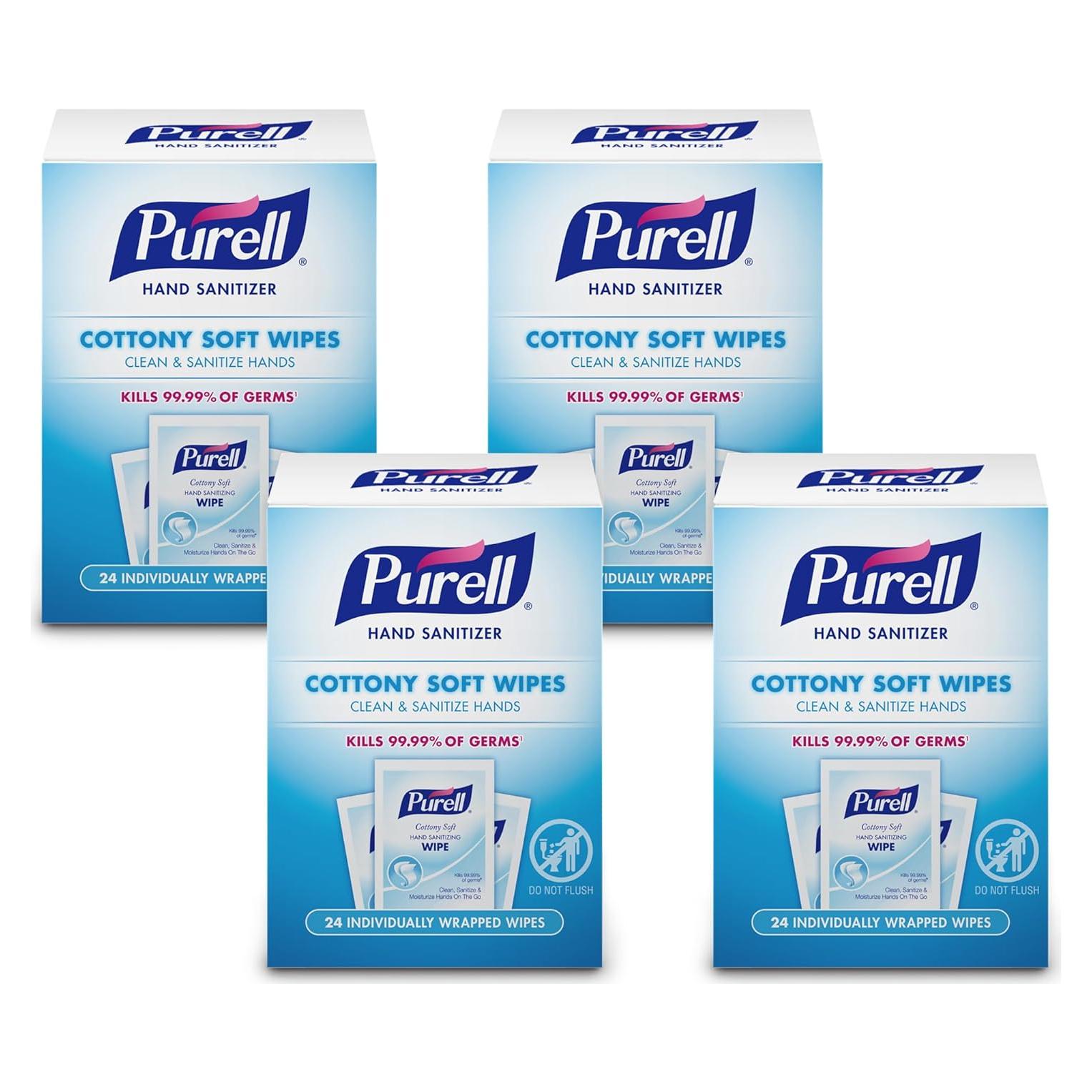 Toallitas Desinfectantes de Manos PURELL - 96 Unidades