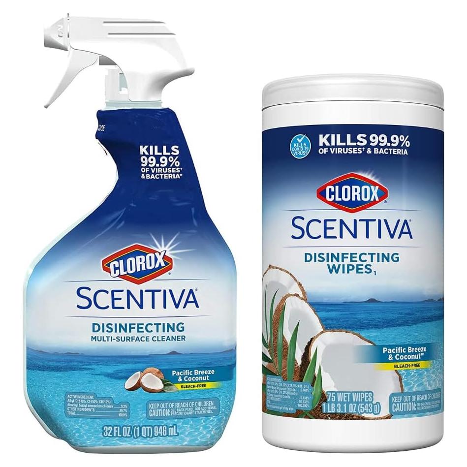 Clorox Scentiva Limpiador Multi-Superficie y Toallitas 2 Pzas