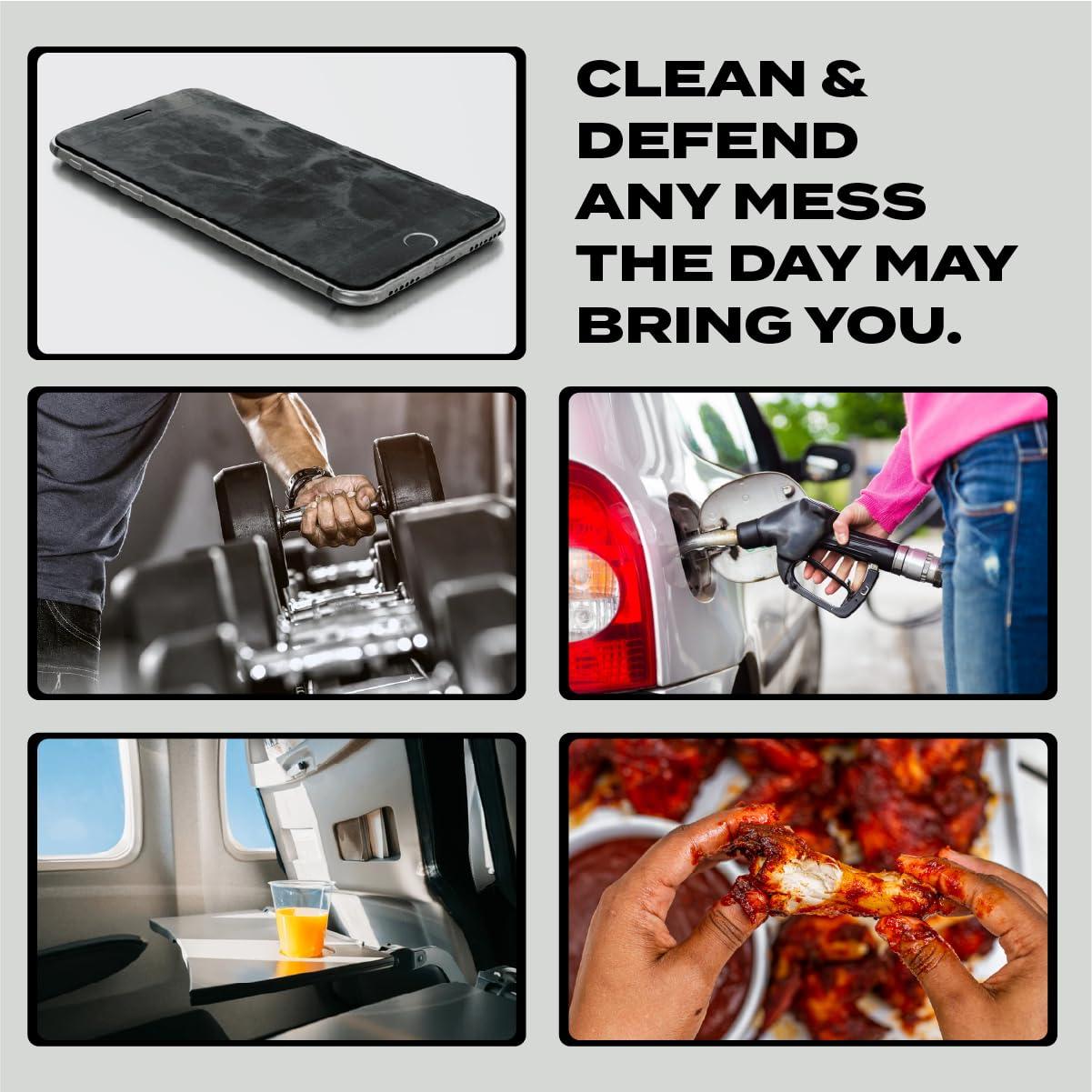 Toallitas Antibacterianas Game Face Warrior - 25 Unidades XL