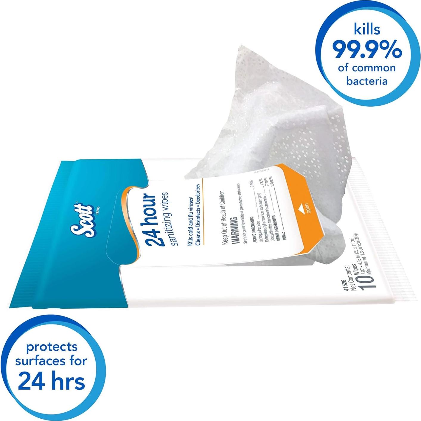 Toallitas Desinfectantes Scott 24 Horas - 500 Toallitas