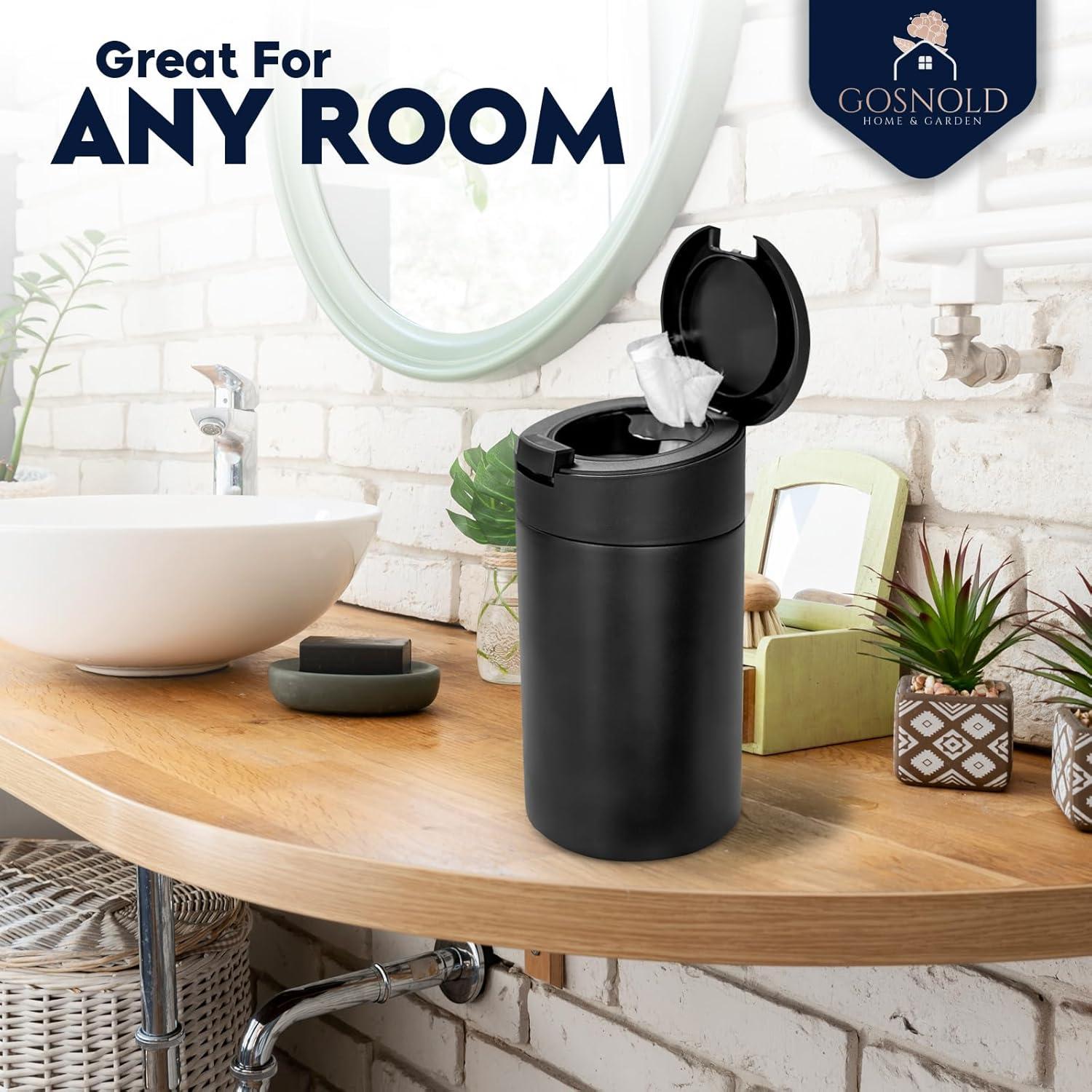 Dispensador de Toallitas Húmedas Recargable Gosnold Negro 26cm