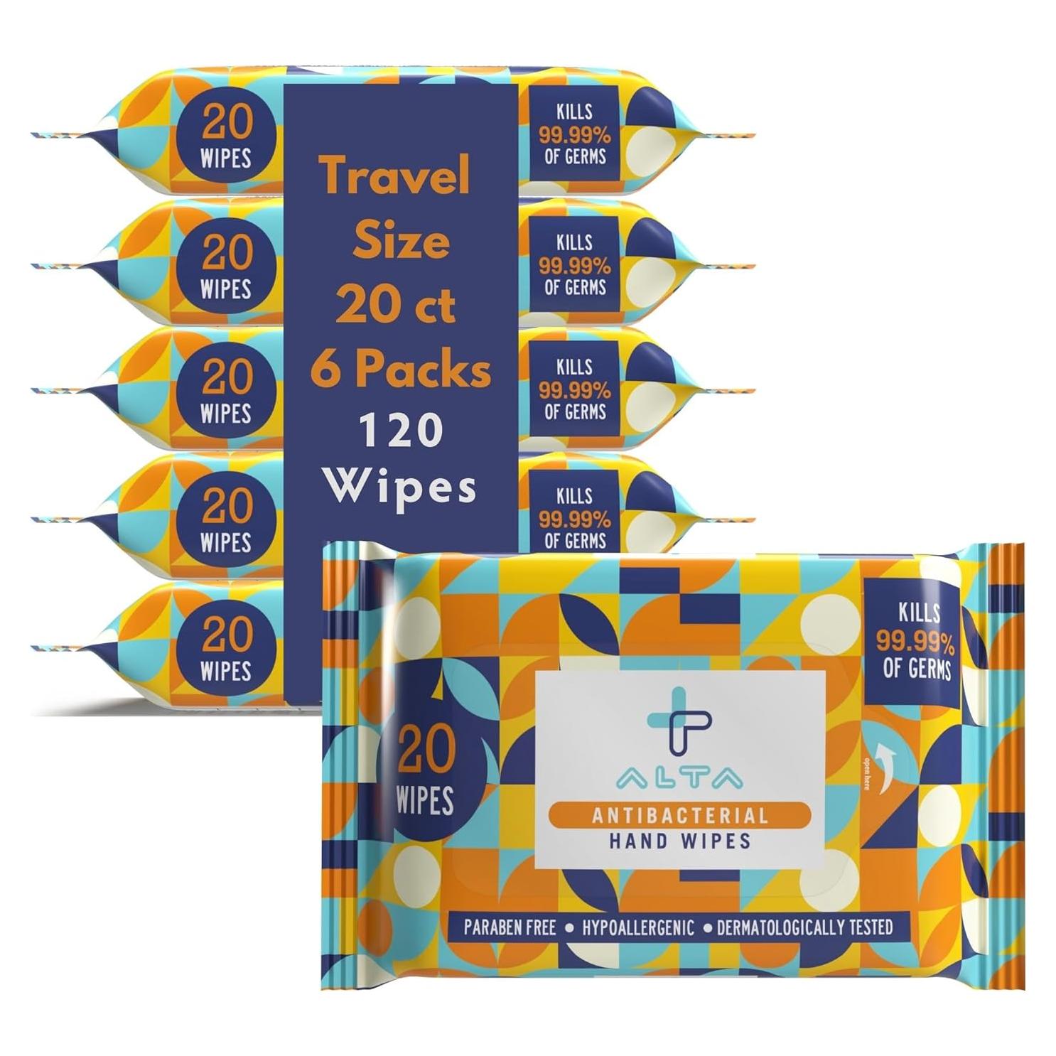 Toallitas desinfectantes sin alcohol ALTA - 120 unidades