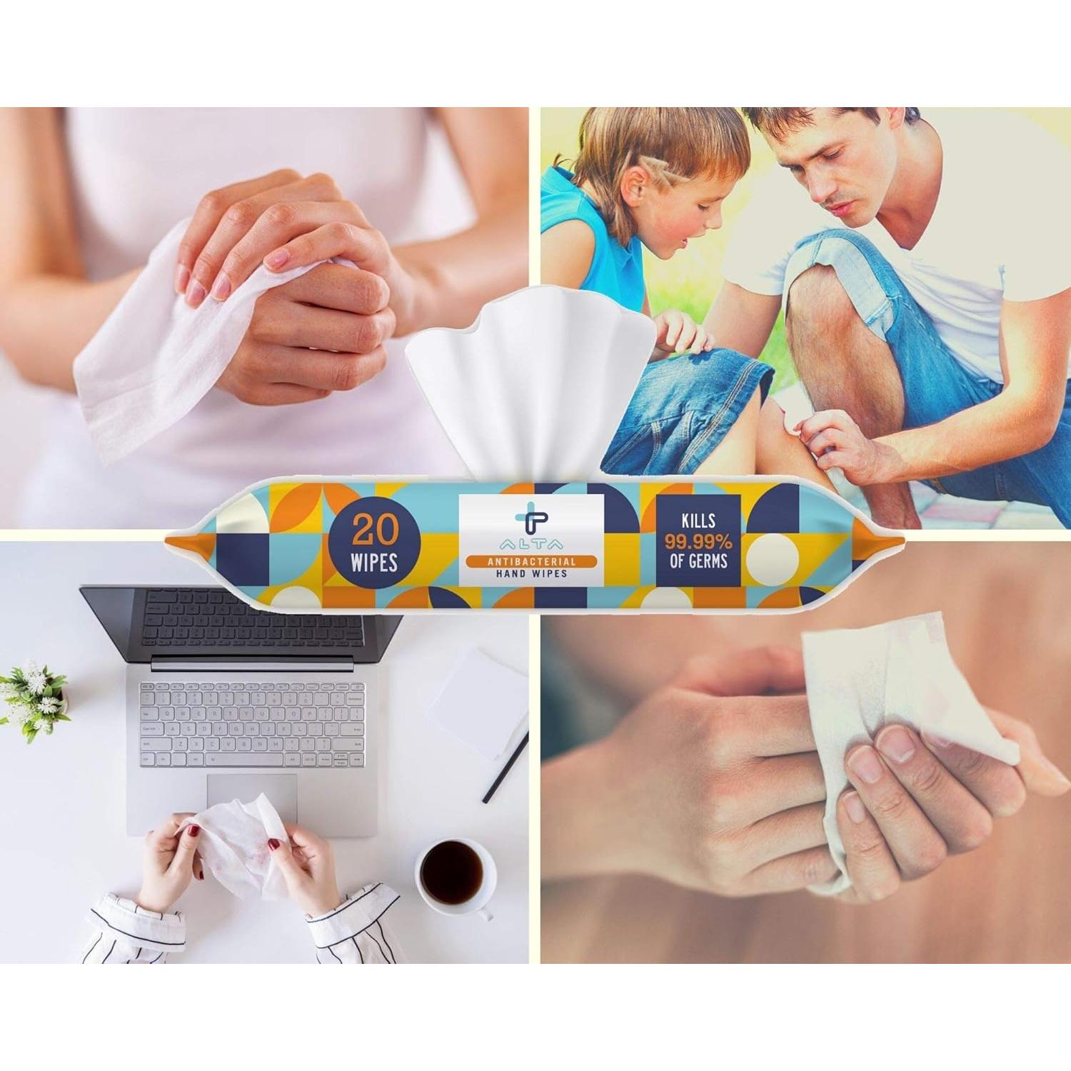 Toallitas desinfectantes sin alcohol ALTA - 120 unidades