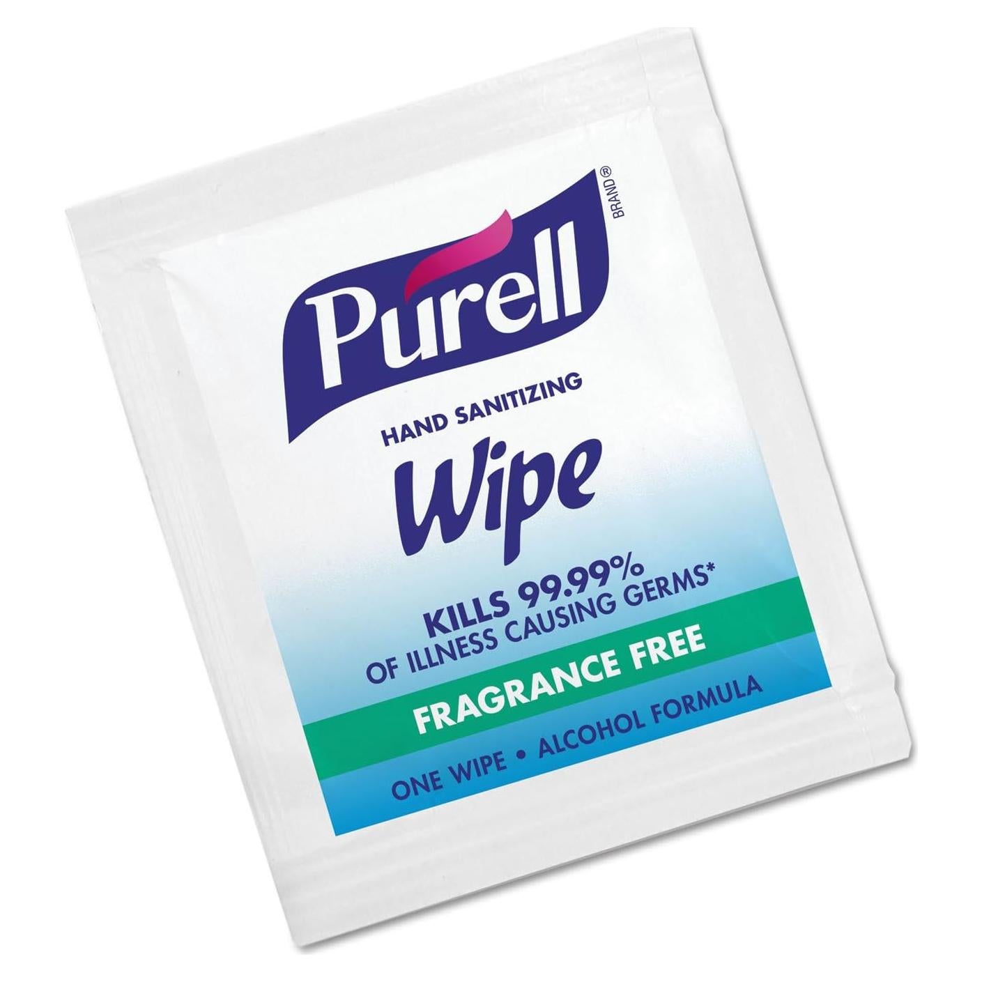 Toallitas Desinfectantes para Manos Purell 100 Unidades Sin Fragancia