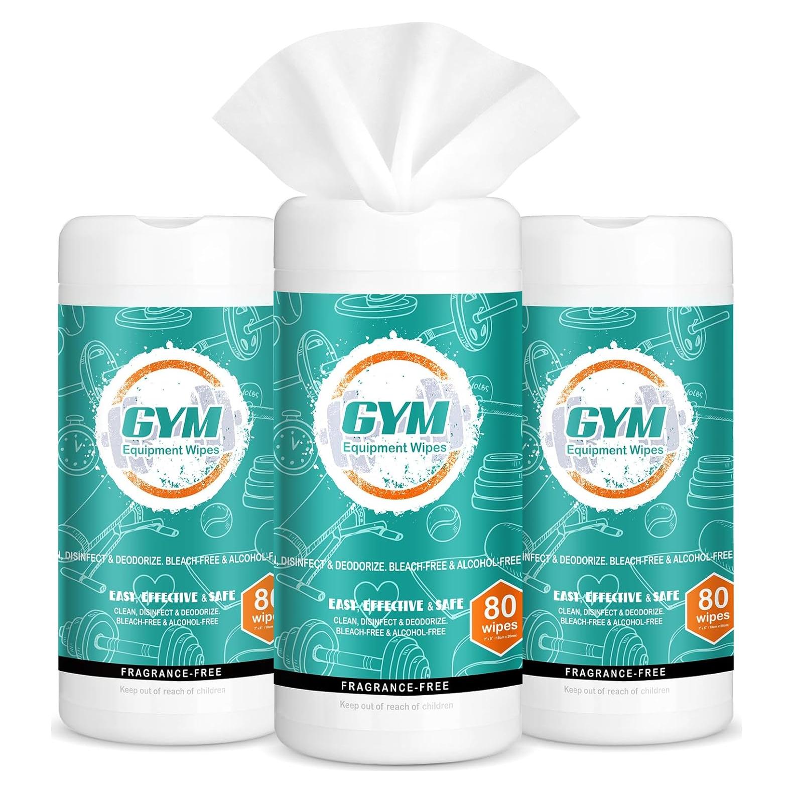 Paquete de 240 Toallitas de Limpieza para Gimnasio Threlaco