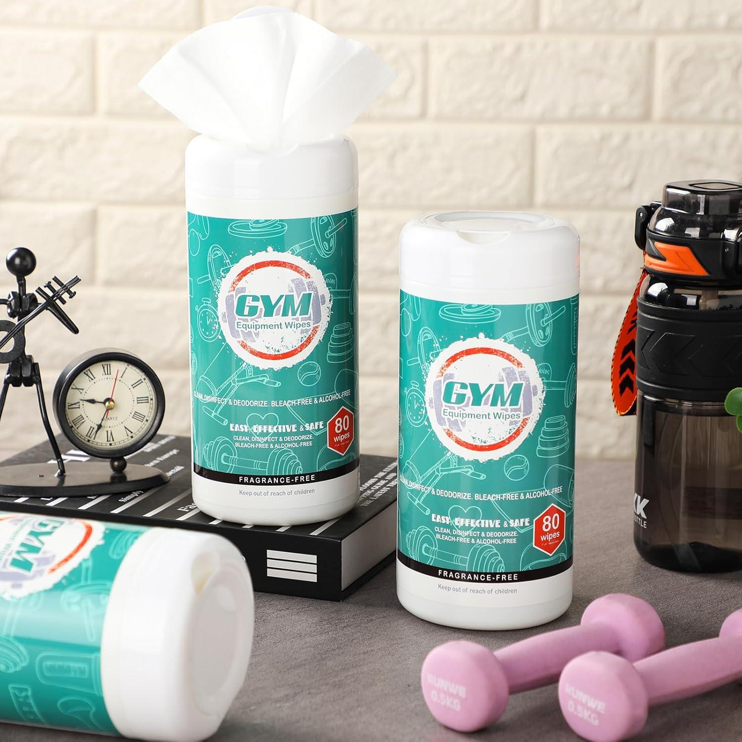 Paquete de 240 Toallitas de Limpieza para Gimnasio Threlaco