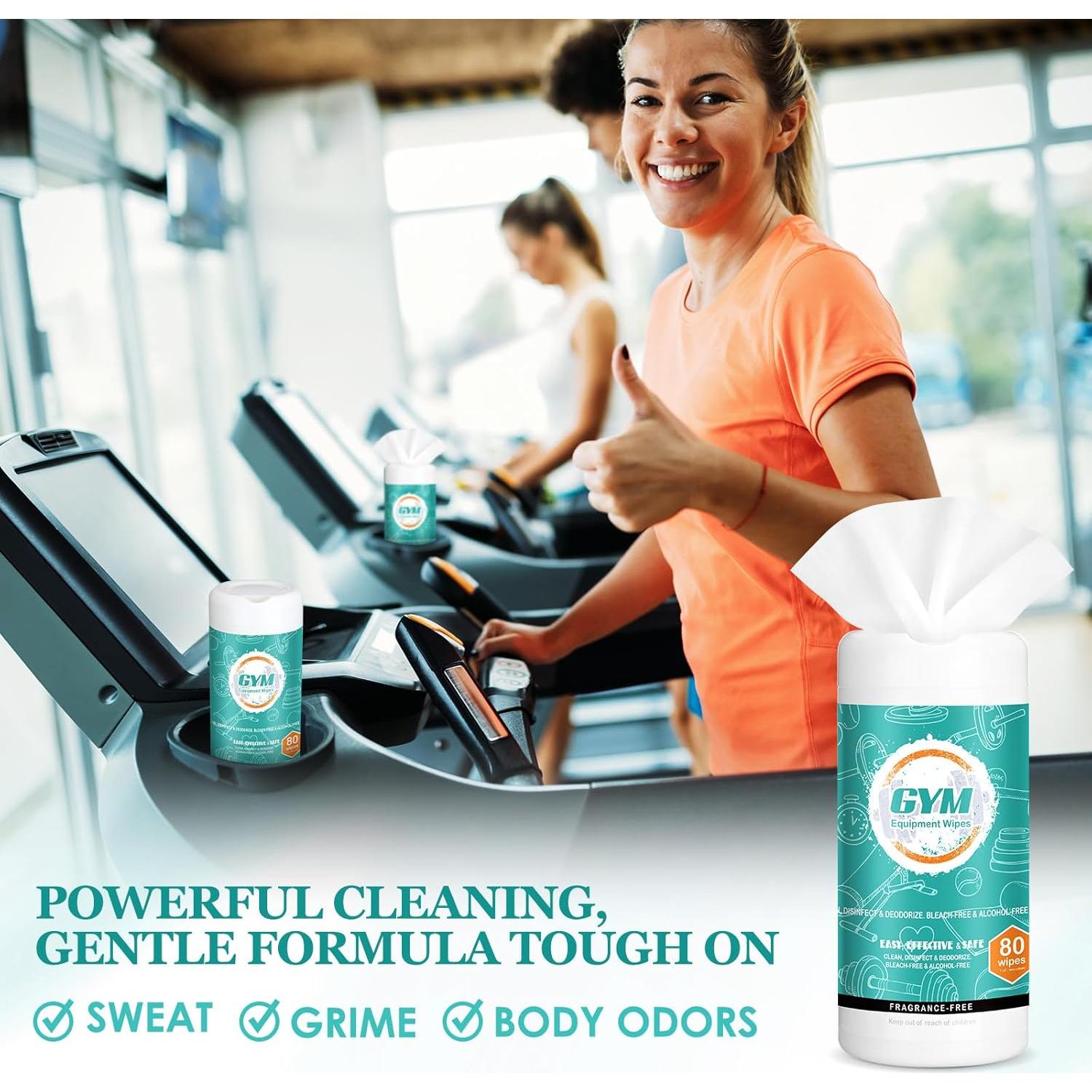 Paquete de 240 Toallitas de Limpieza para Gimnasio Threlaco