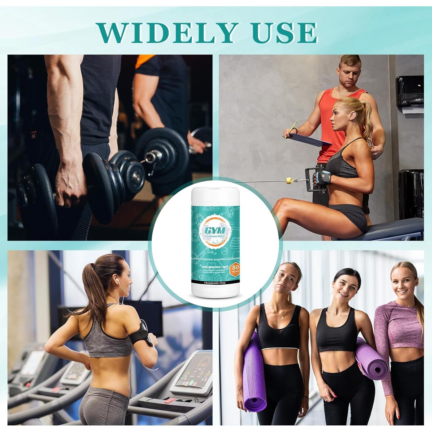 Paquete de 240 Toallitas de Limpieza para Gimnasio Threlaco