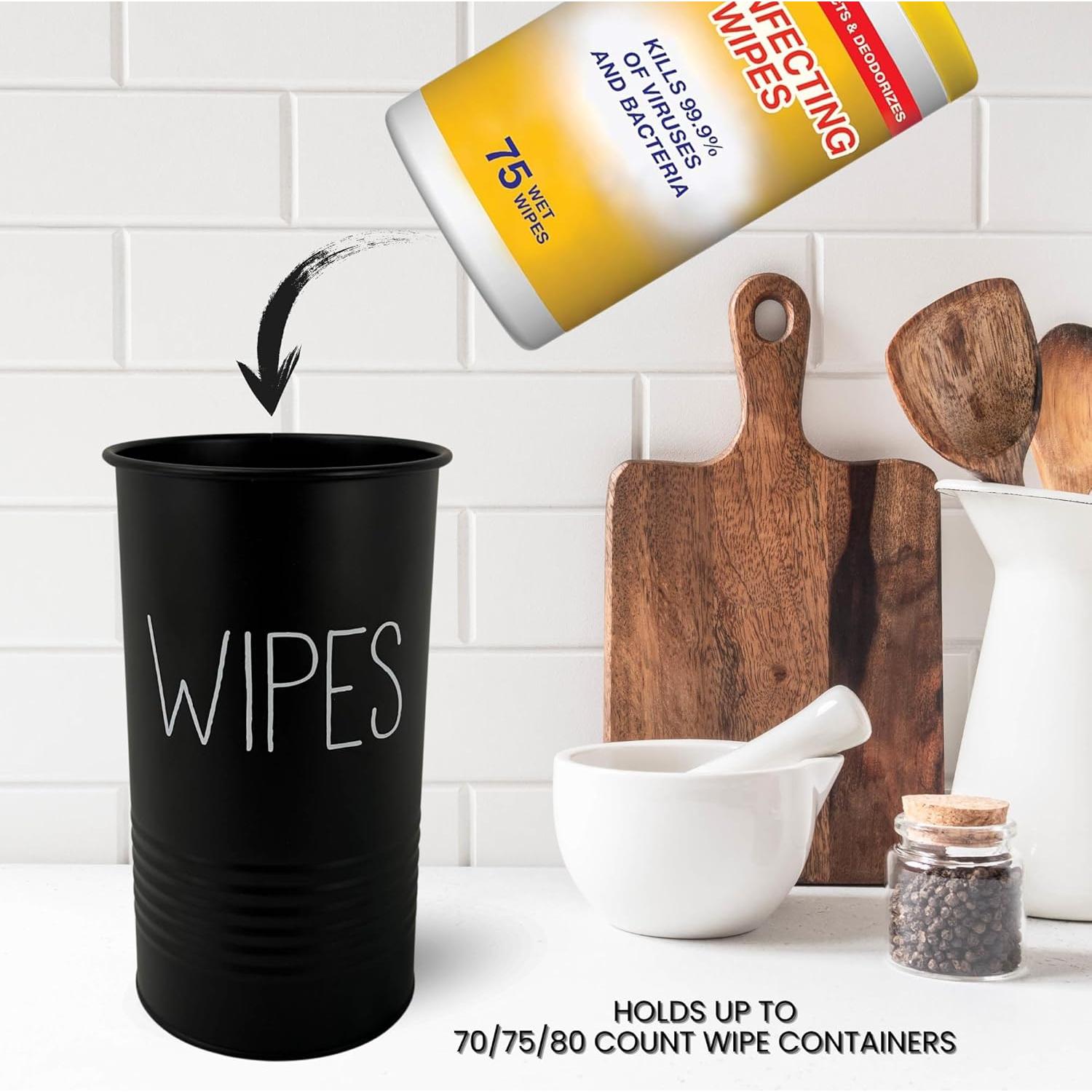 Soporte para Toallitas Desinfectantes TEKHEUTEN Negro Mate