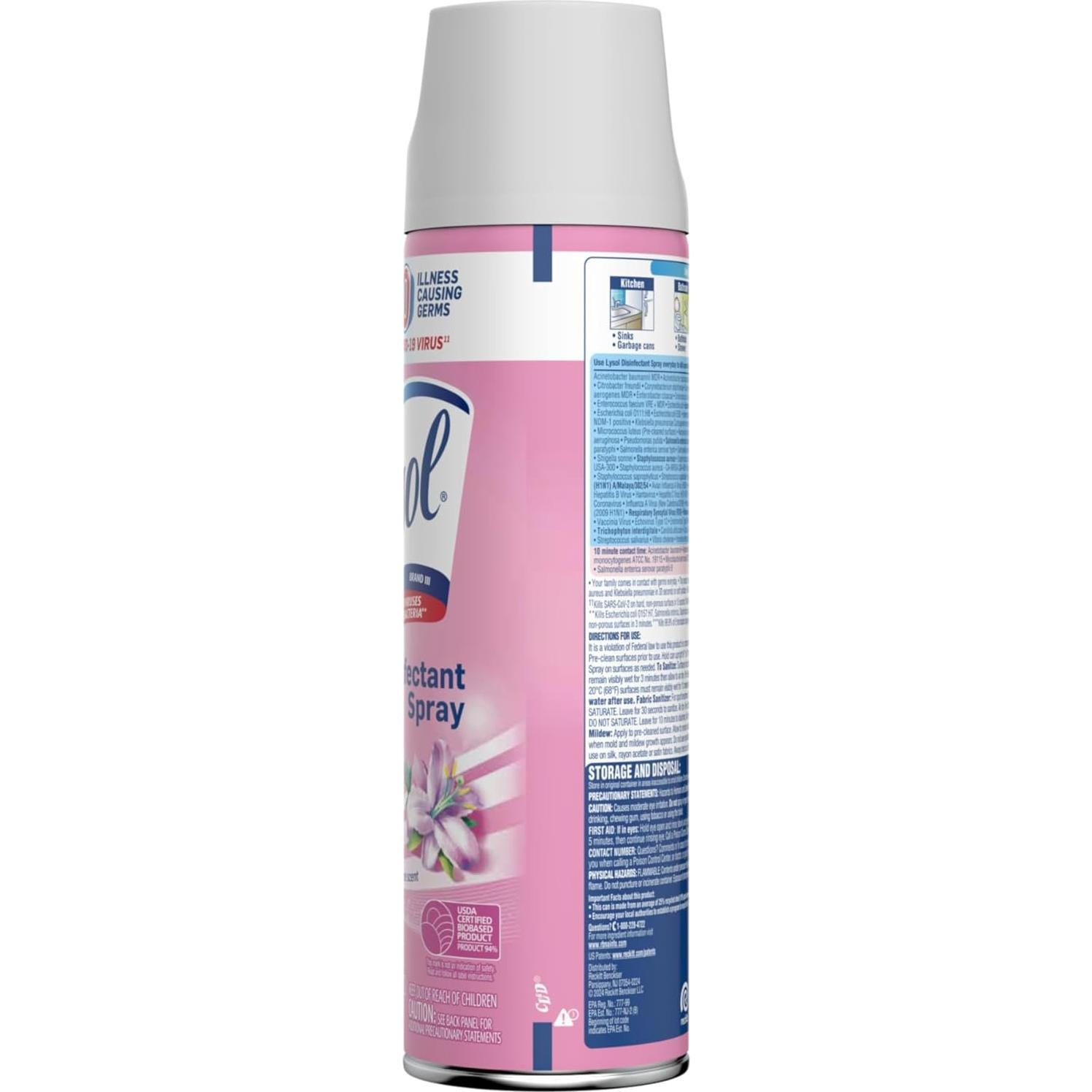 Lysol Spray Desinfectante Antibacteriano 19 fl oz Brisa de Mañana