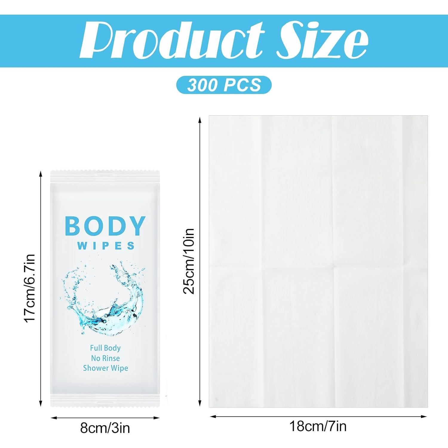 Toallitas Desodorantes Treela 300 Pcs 18x25 cm Higiene Personal