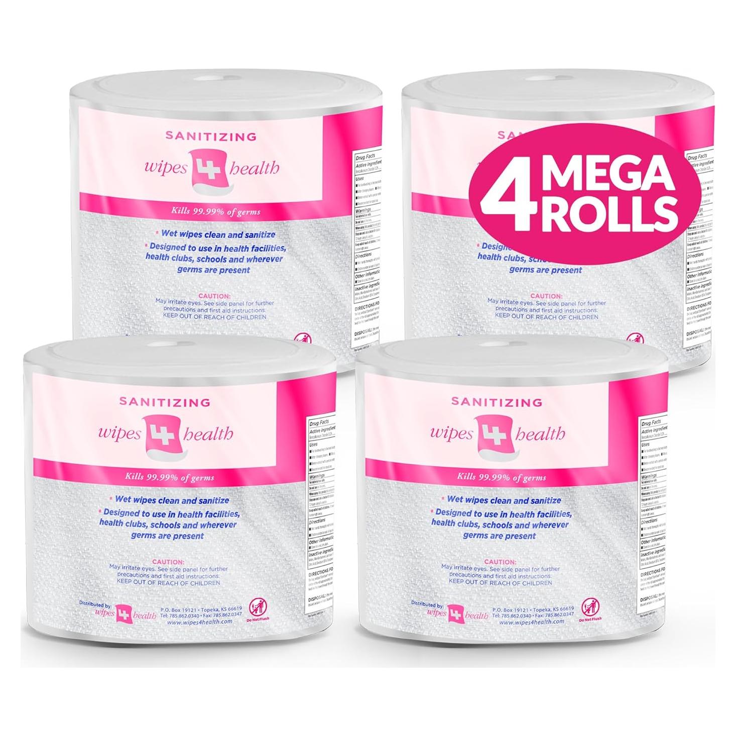 Toallitas Húmedas Desinfectantes Wipes4Health 4000 Unidades