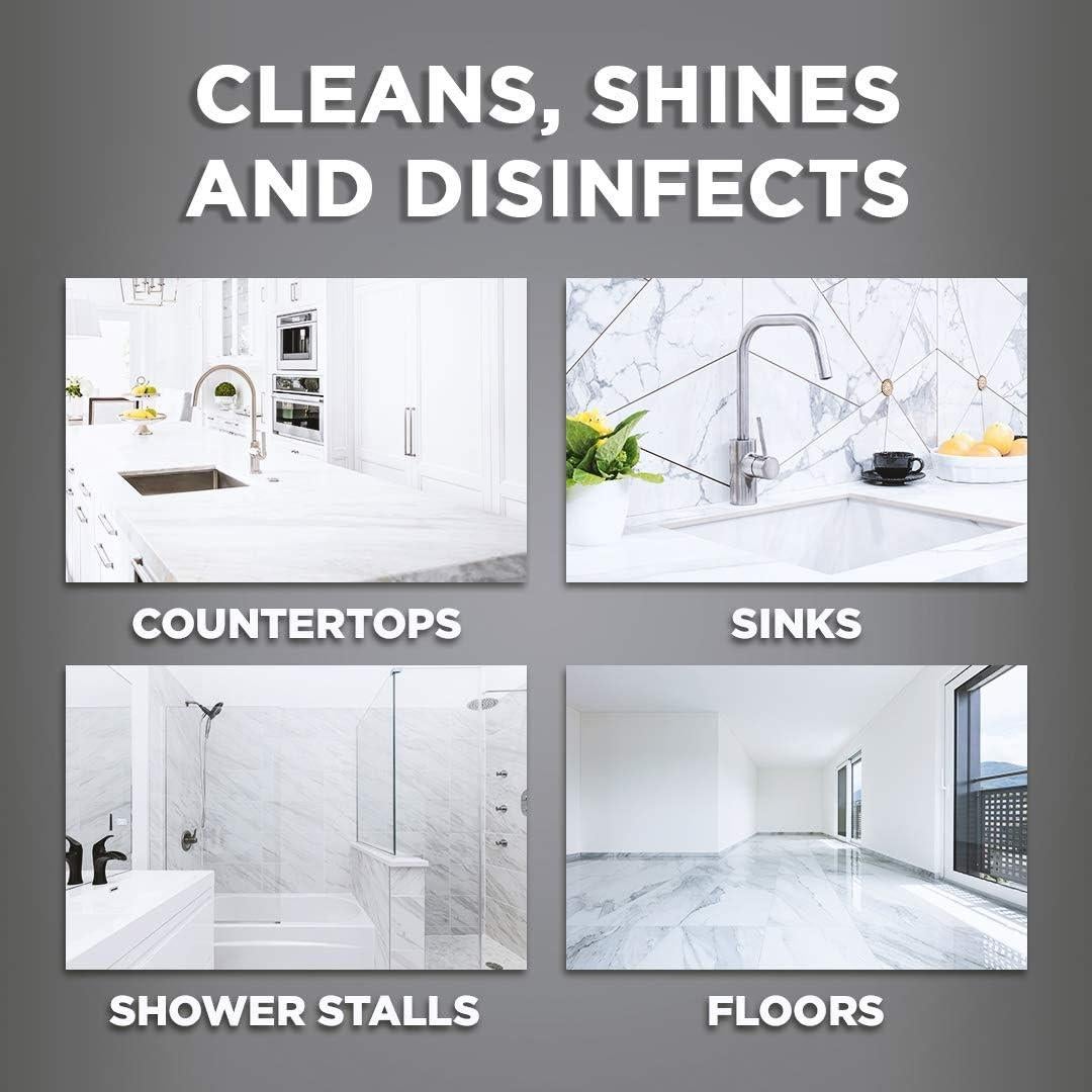 Toallitas Desinfectantes Weiman para Granito - 30 Unidades