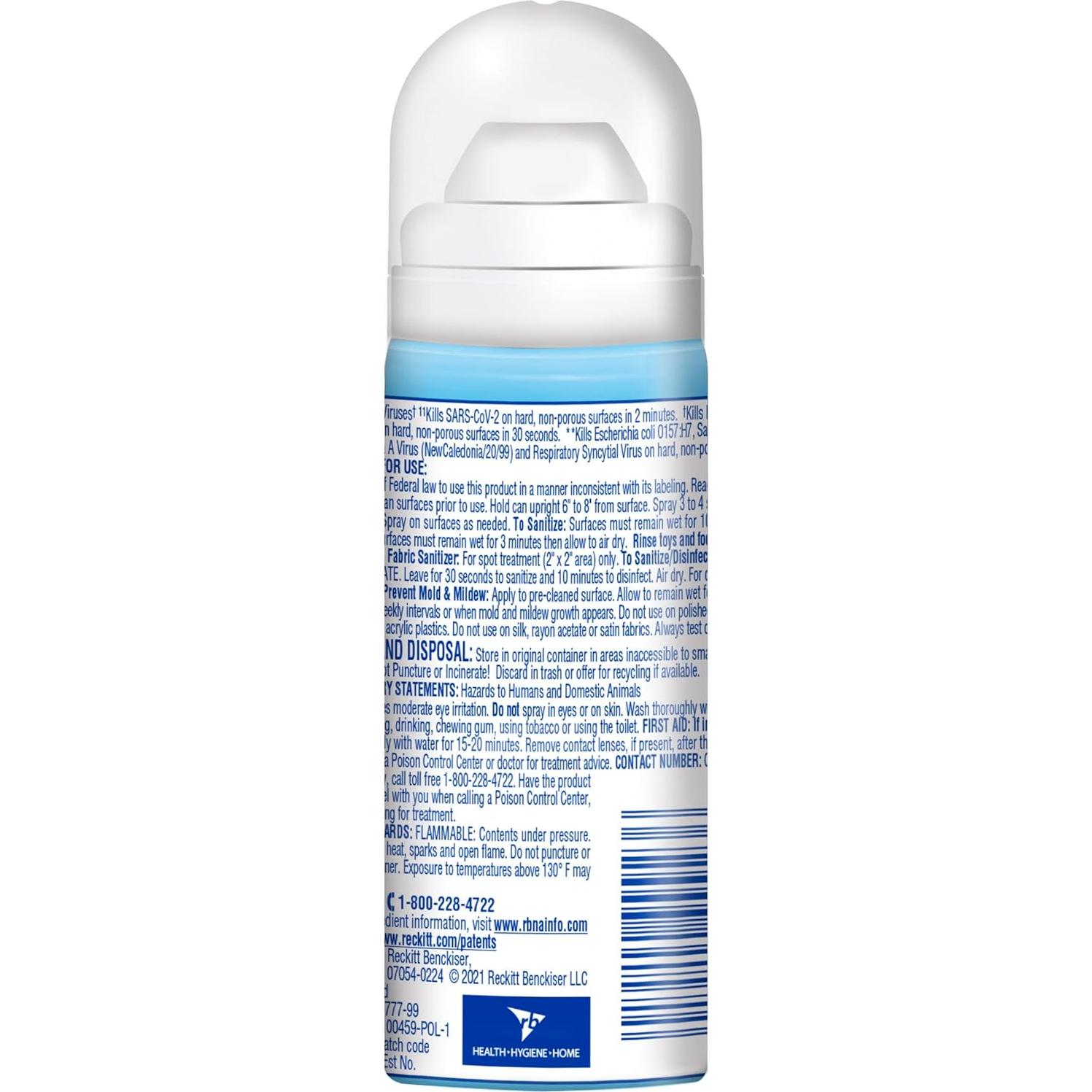 Paquete Lysol To Go - 1.5 Onzas Spray Desinfectante y Toallitas
