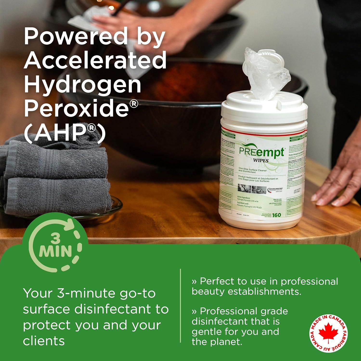 Toallitas Desinfectantes Preempt 160 Unidades Grado Hospitalario