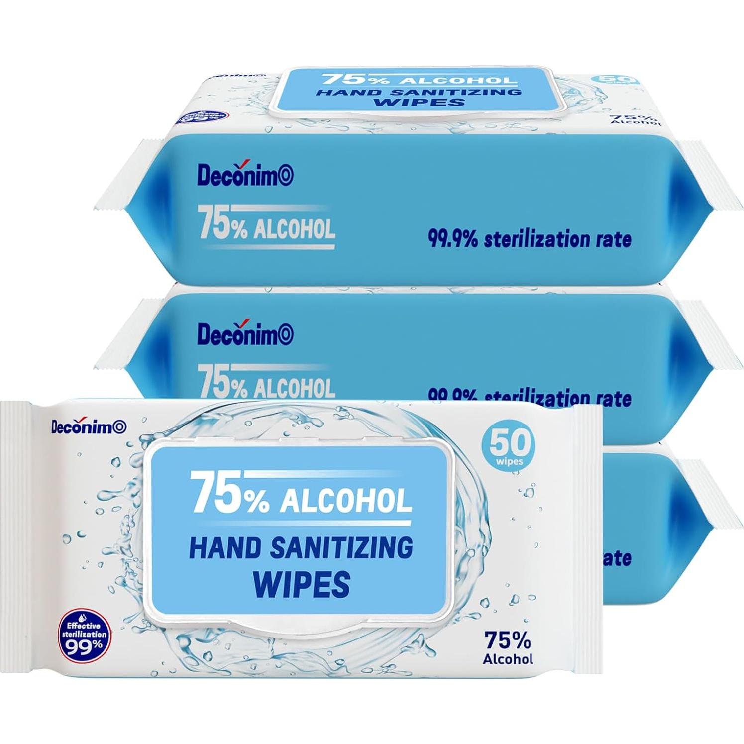 Toallitas desinfectantes DECÓNIMO 75% alcohol 220 unidades