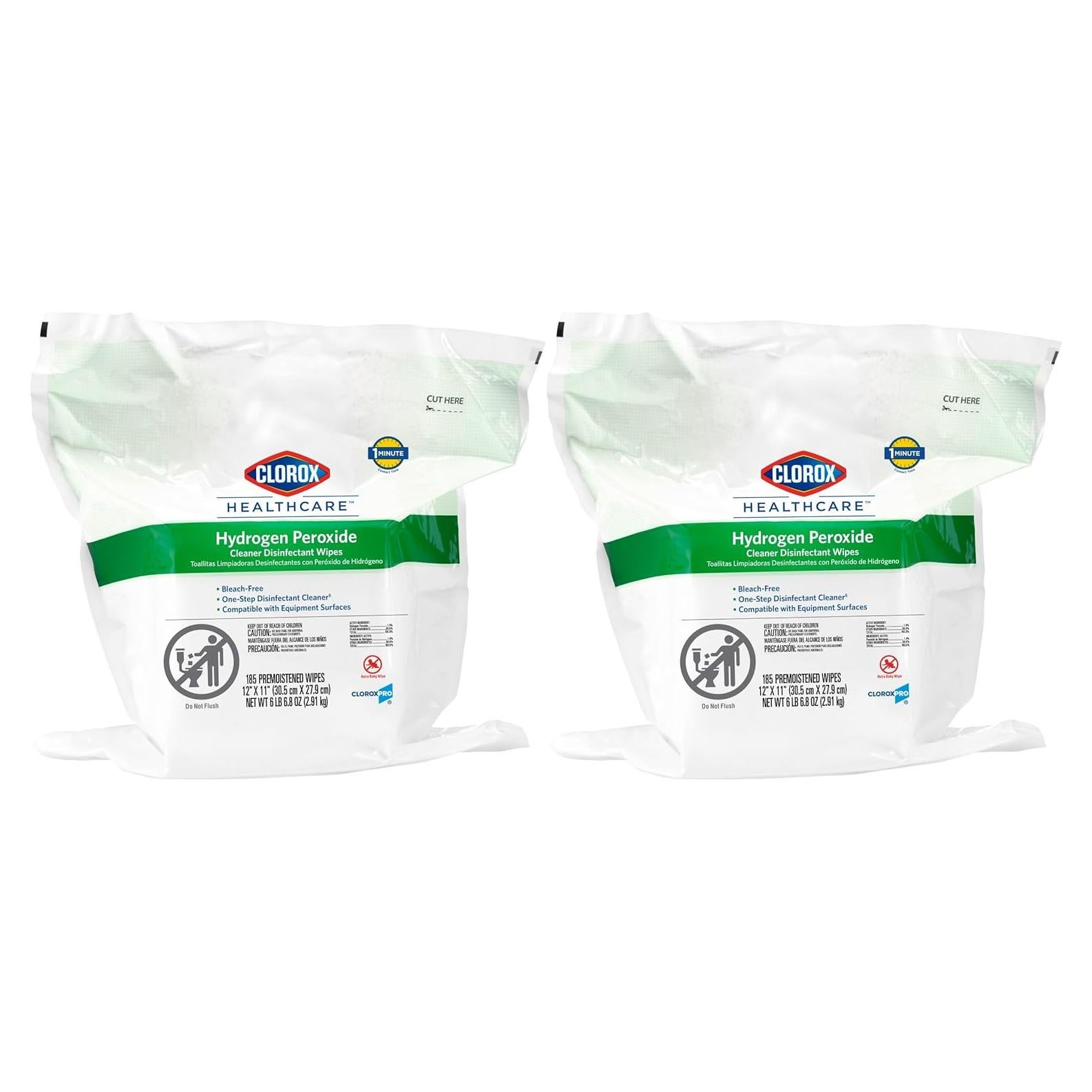 Toallitas Desinfectantes Clorox Healthcare 185 Unidades 30.48x27.94 cm