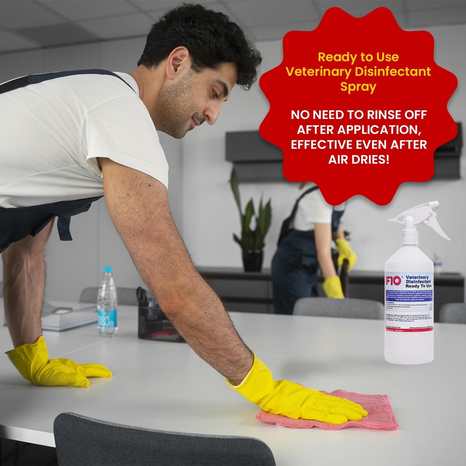 Desinfectante Veterinario F10 SC Listo para Usar 1L