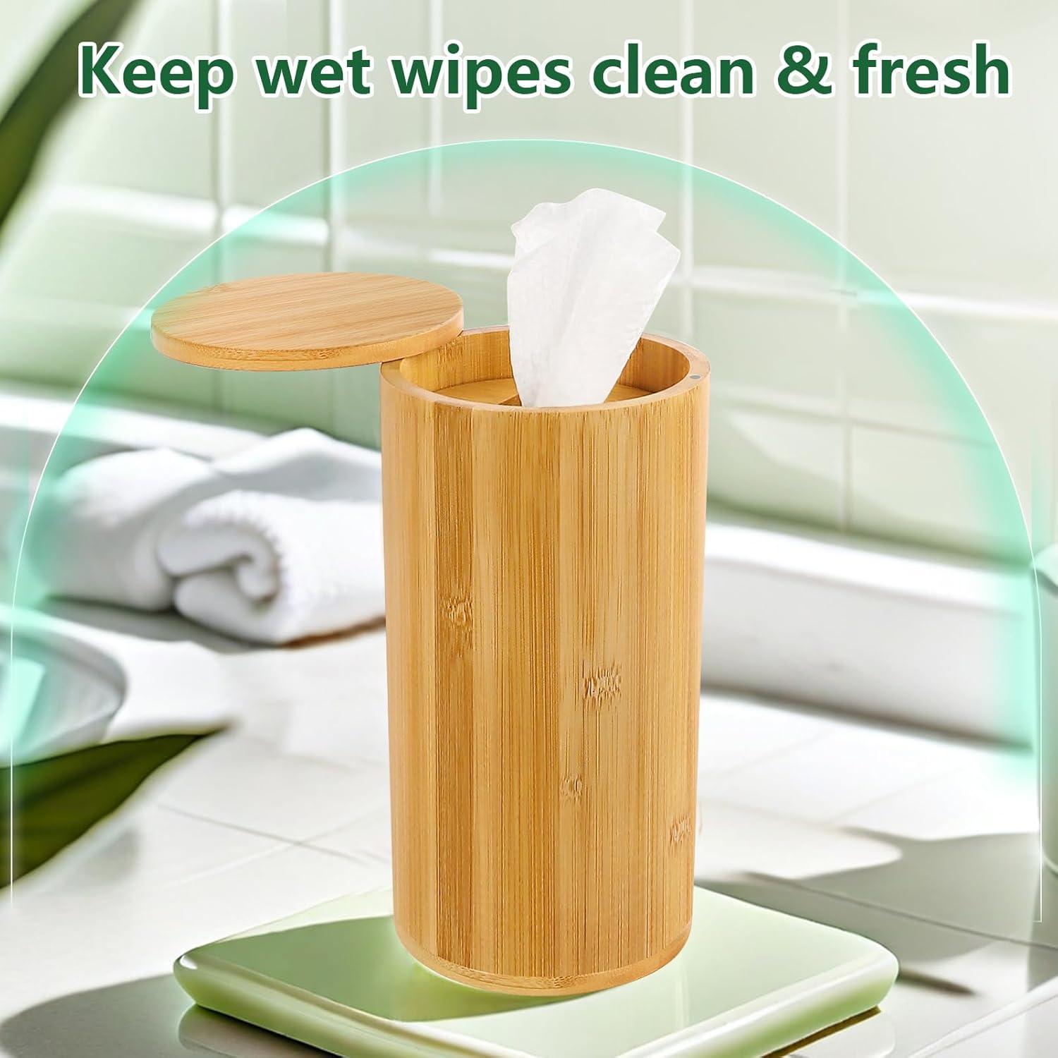 Dispensador de Toallitas de Bambú Axcoix 25.9 cm Ecológico