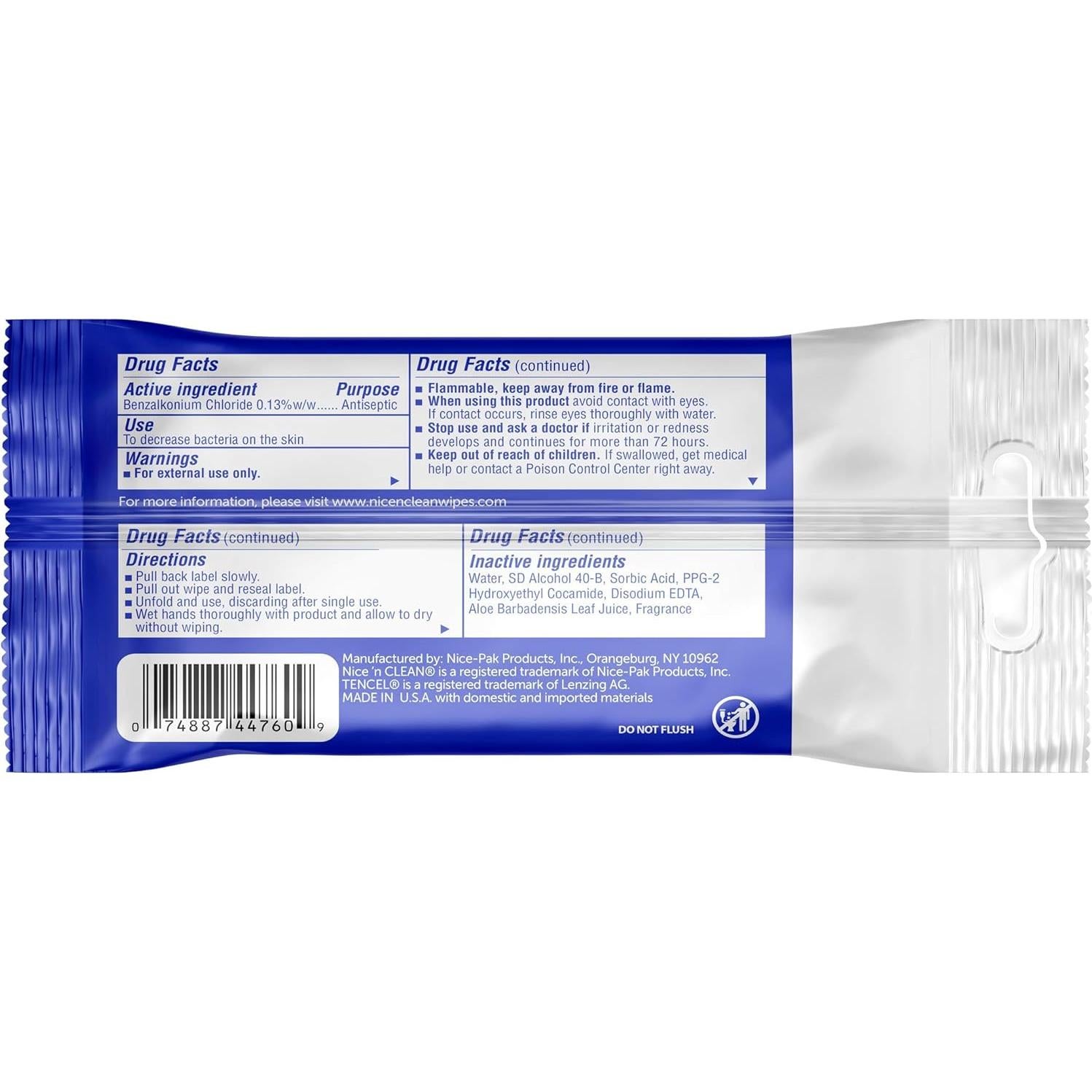 Toallitas Húmedas Antibacteriales Nice 'N Clean 400 Unidades