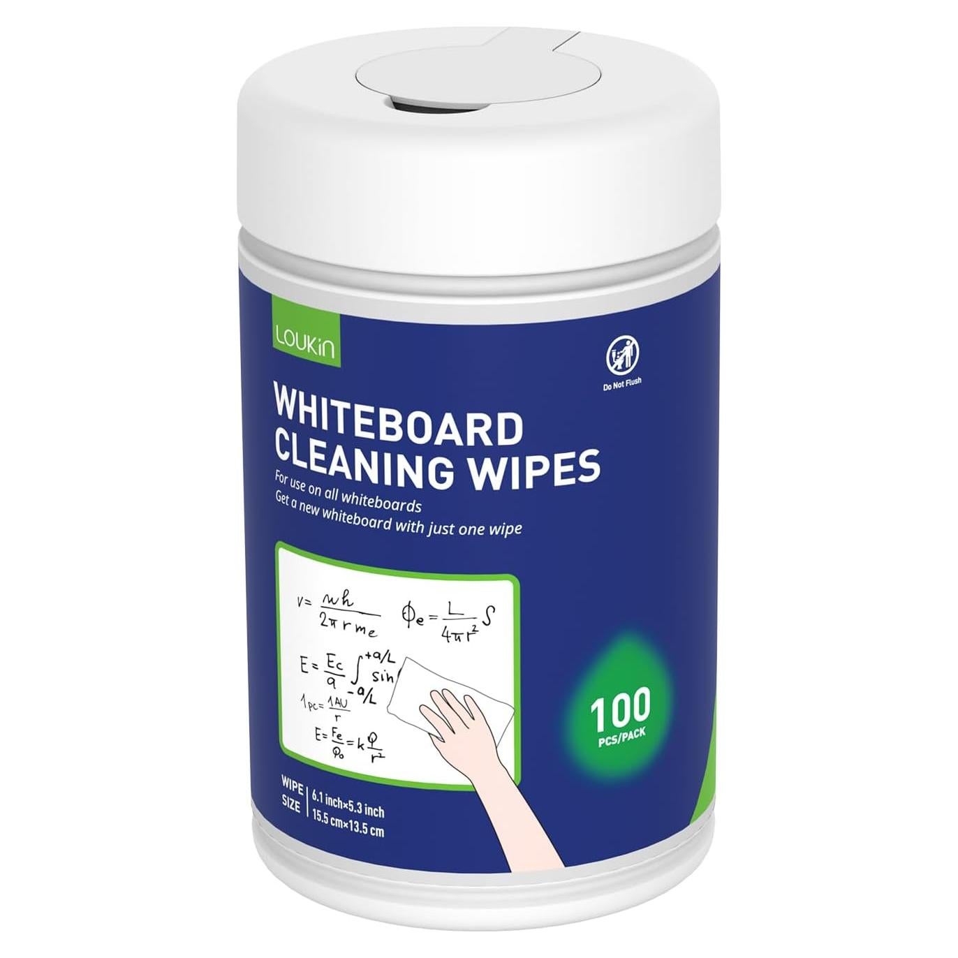 Toallitas de Limpieza para Pizarras Loukin - 100 Unidades