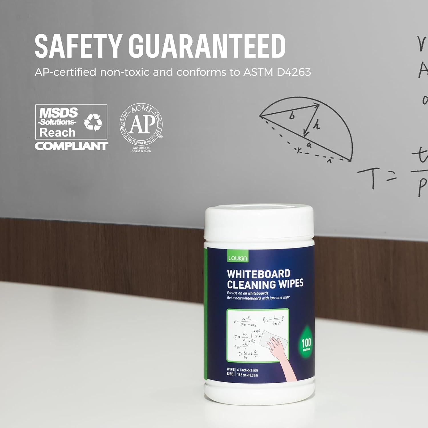 Toallitas de Limpieza para Pizarras Loukin - 100 Unidades