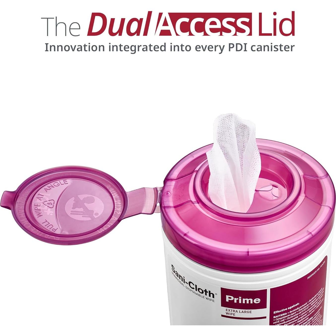 Toallitas Germicidas PDI Sani-Cloth Prime 160 Unidades 15x17 cm