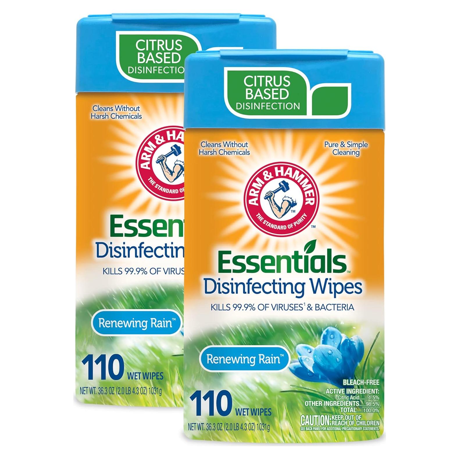 Toallitas Desinfectantes Arm & Hammer Essentials 220 Unidades