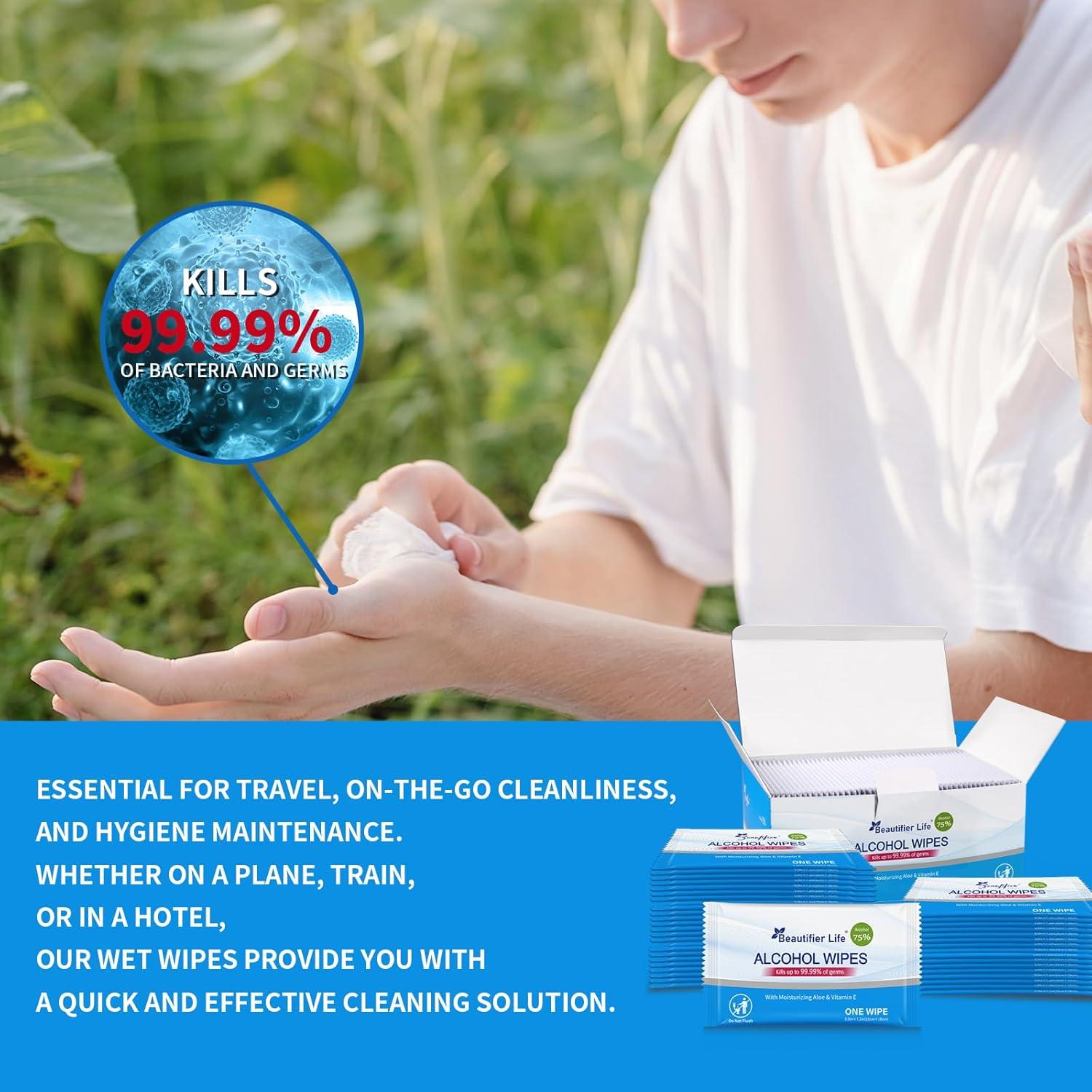 Toallitas Desinfectantes Beautifier Life 55 Unidades Aloe Vera