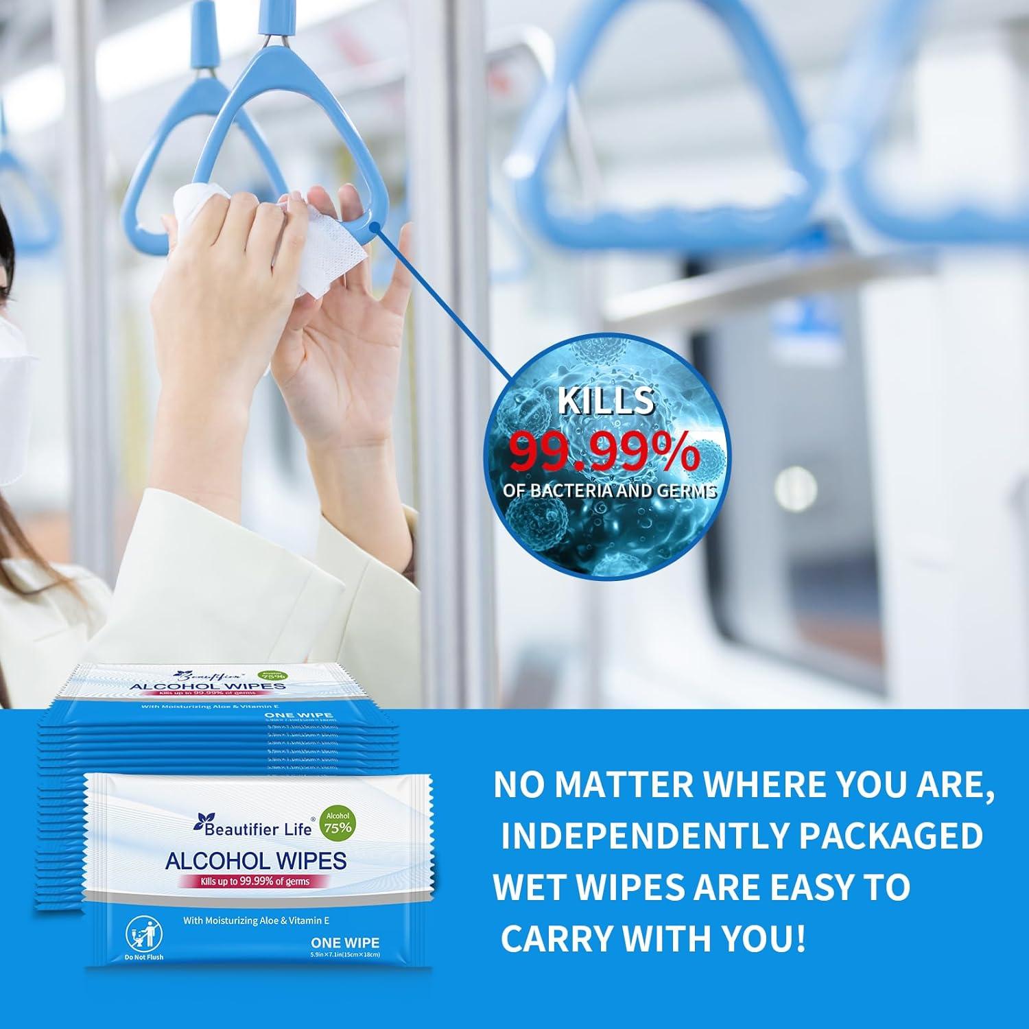 Toallitas Desinfectantes Beautifier Life 55 Unidades Aloe Vera