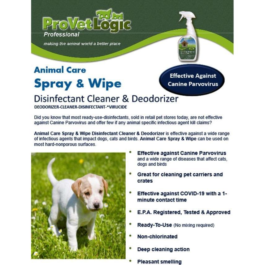 Limpiador Desinfectante ProVetLogic 0.95L Spray Listo para Usar