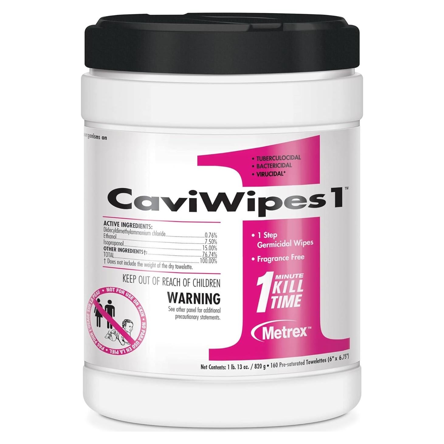 Toallitas Desinfectantes CaviWipes1 Sin Fragancia 160 Unidades