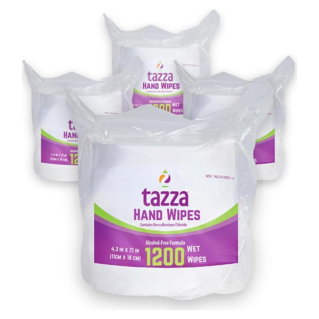 Toallitas Húmedas Tazza 1200 Conteo - Limpieza Eficiente