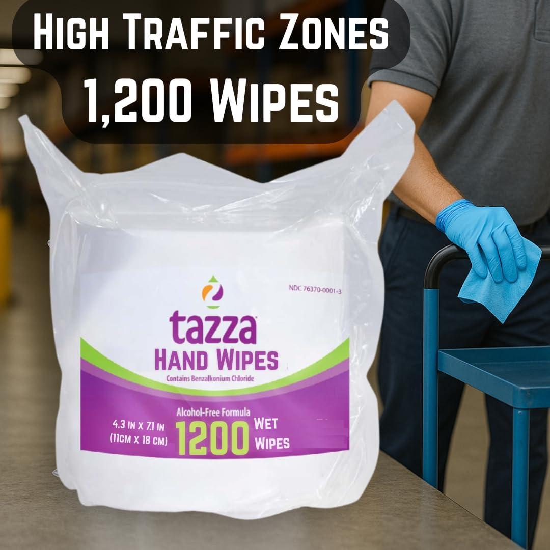 Toallitas Húmedas Tazza 1200 Conteo - Limpieza Eficiente