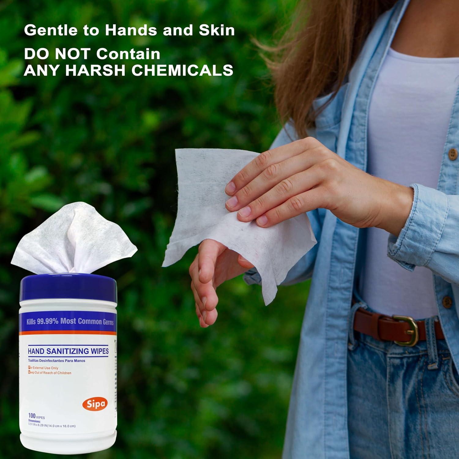 Toallitas Desinfectantes SIPA 100 Unidades - Suaves y Frescas