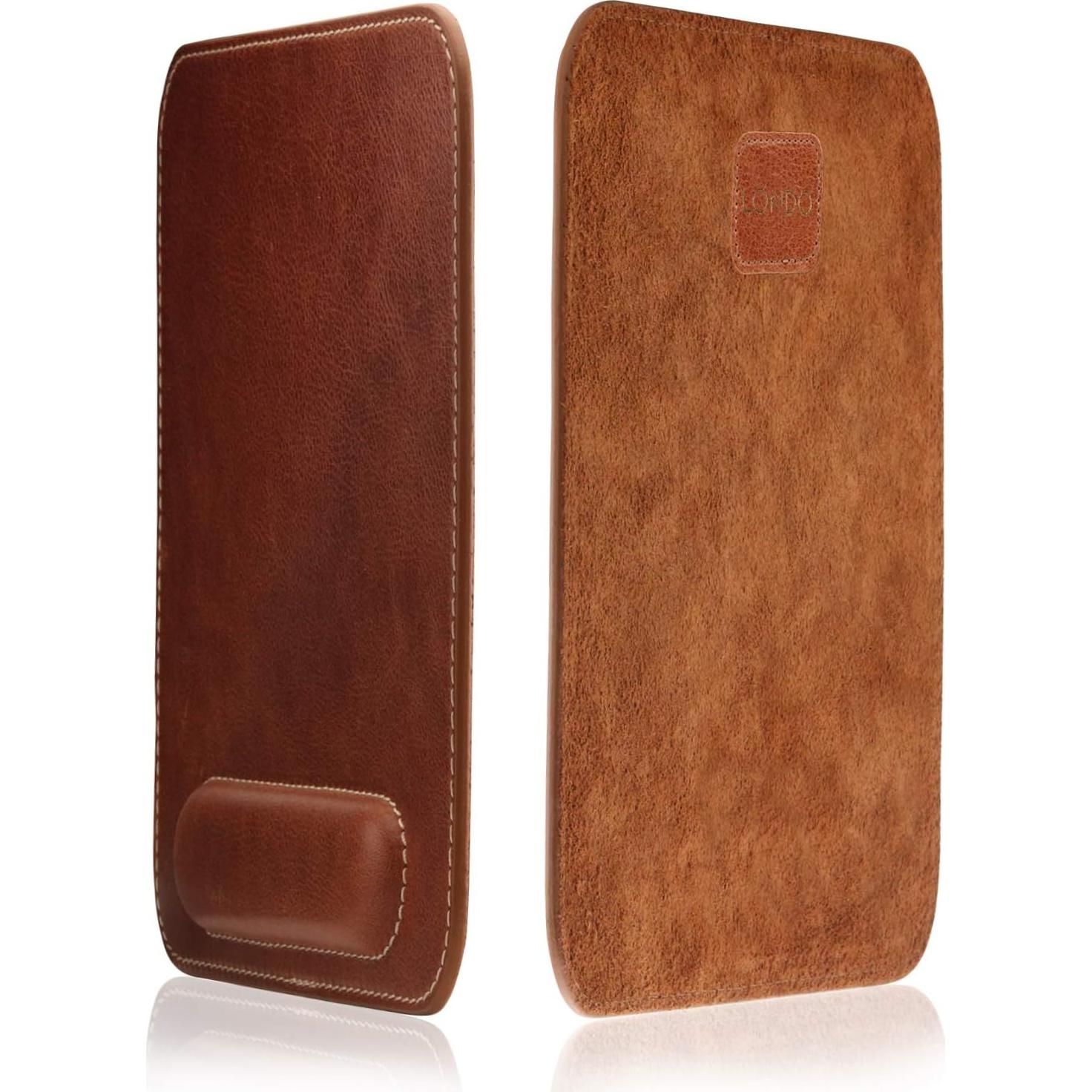 Alfombrilla de Ratón Londo de Cuero con Reposamuñecas 21x21cm