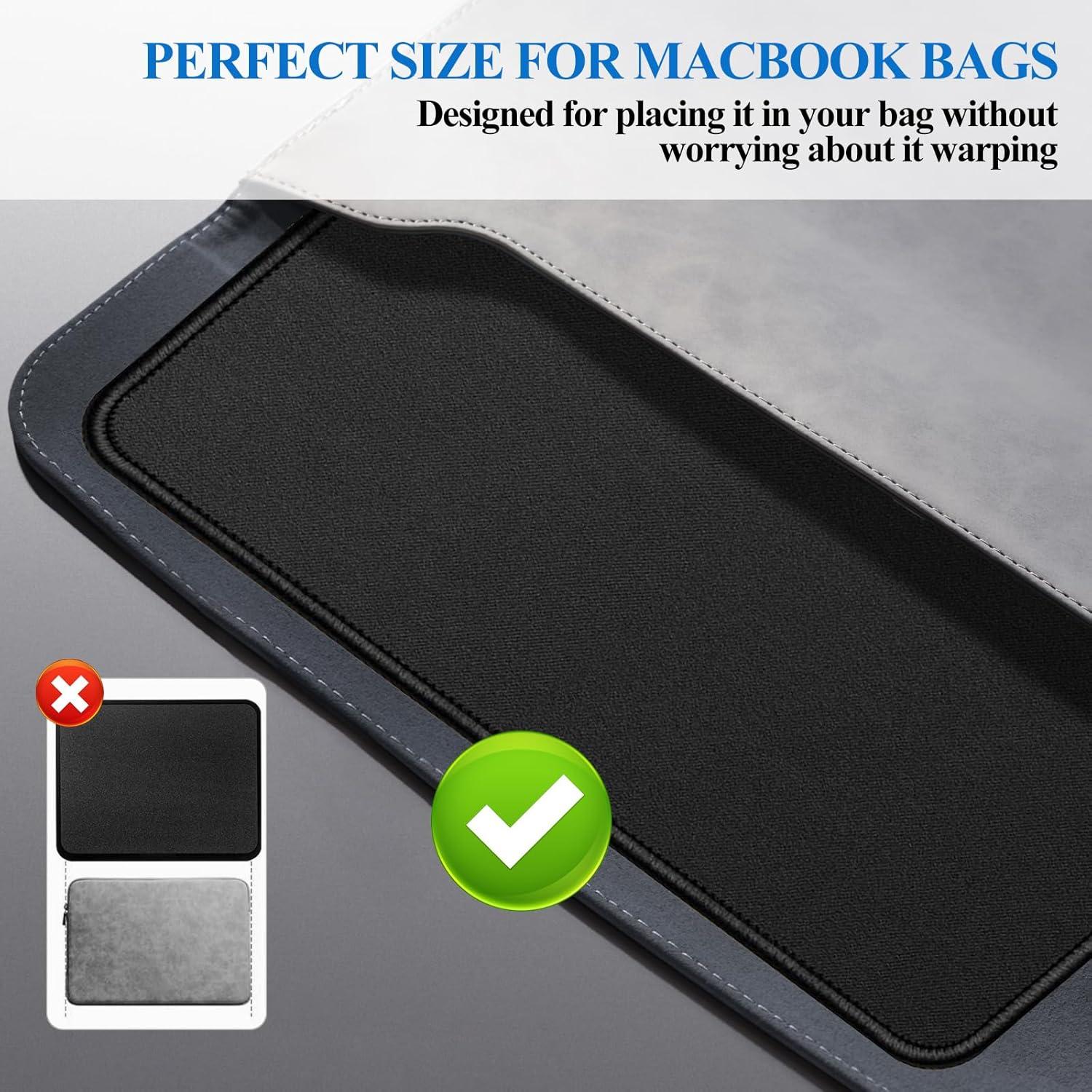 Alfombrillas para Ratón VOSZT 3 PCS Negras Antideslizantes