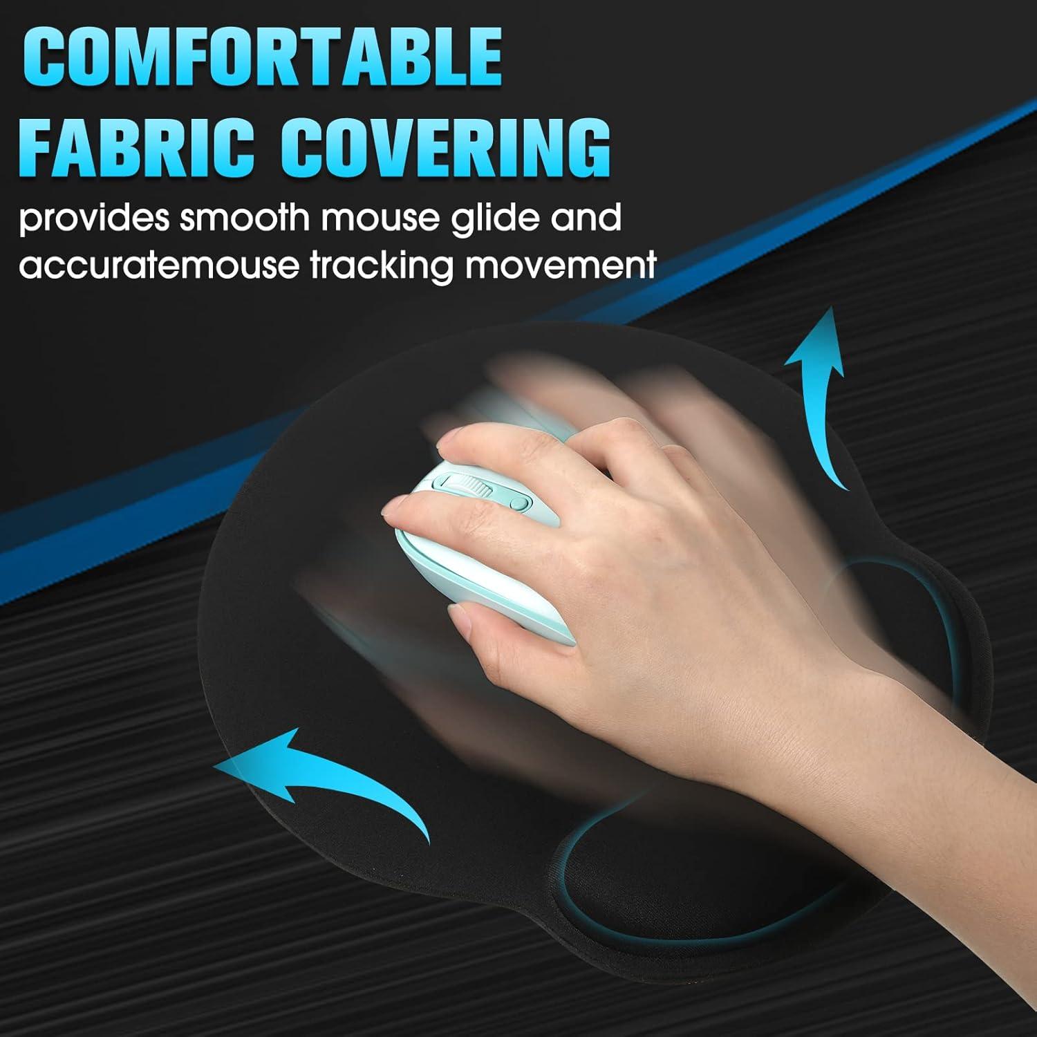 Almohadilla de Ratón Ergonómica Yunsailing 8 Piezas Soporte Gel