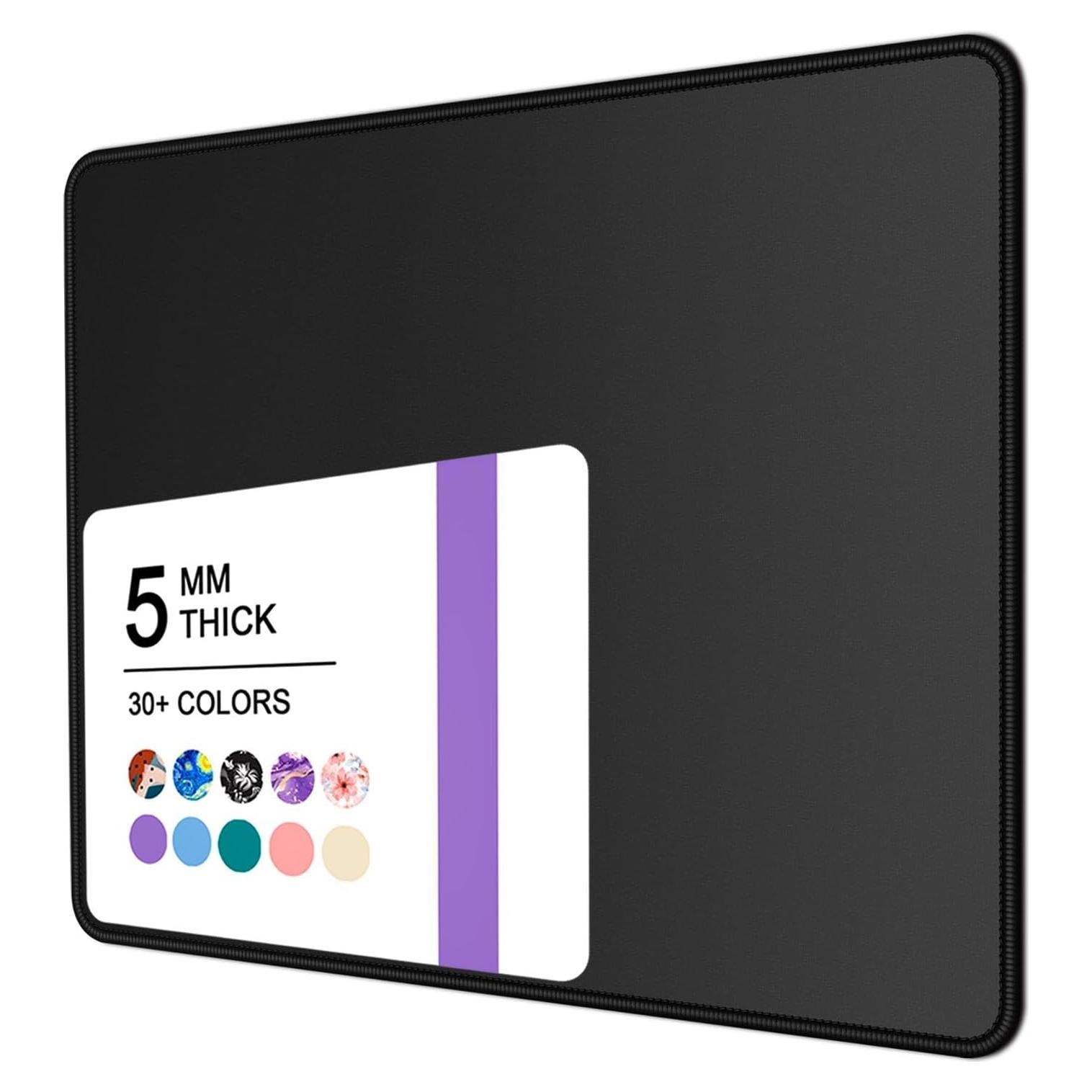 Alfombrilla de Ratón Niniubye ZM25x20 Negra Antideslizante 5mm