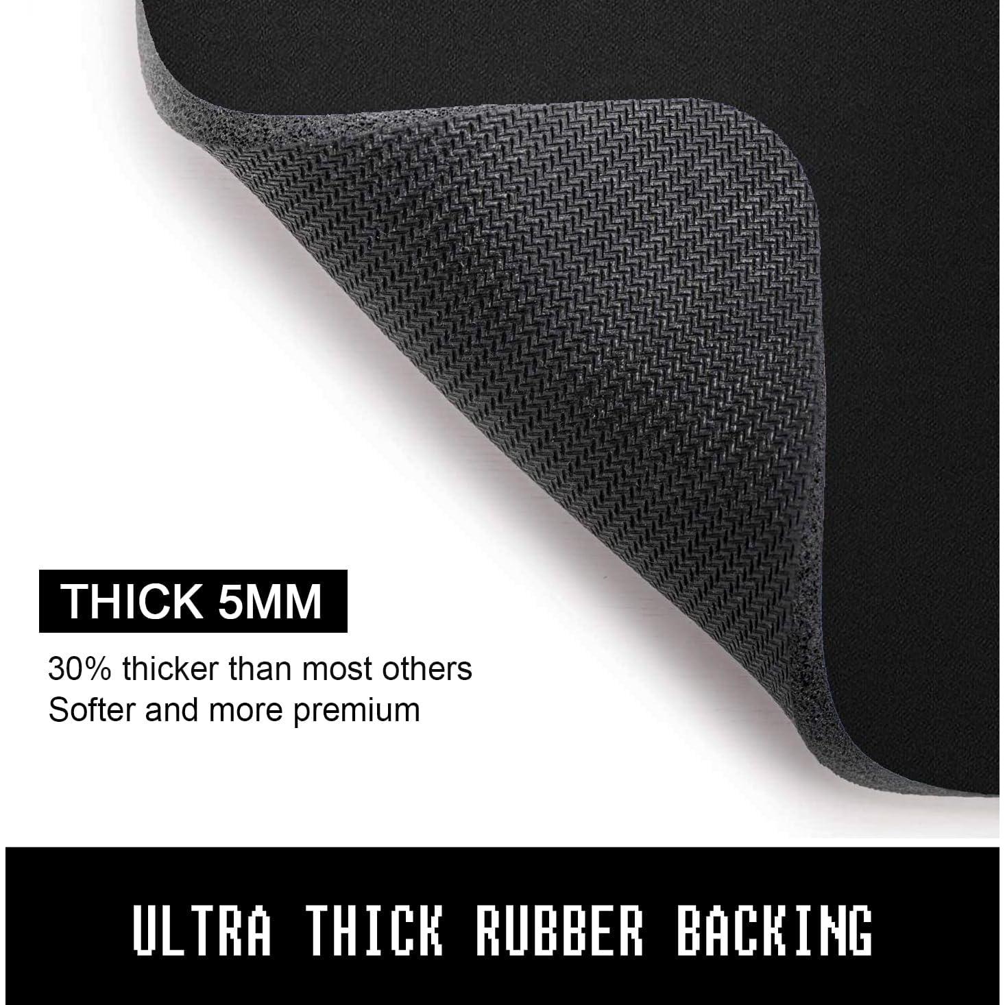 Alfombrilla de Ratón Niniubye ZM25x20 Negra Antideslizante 5mm