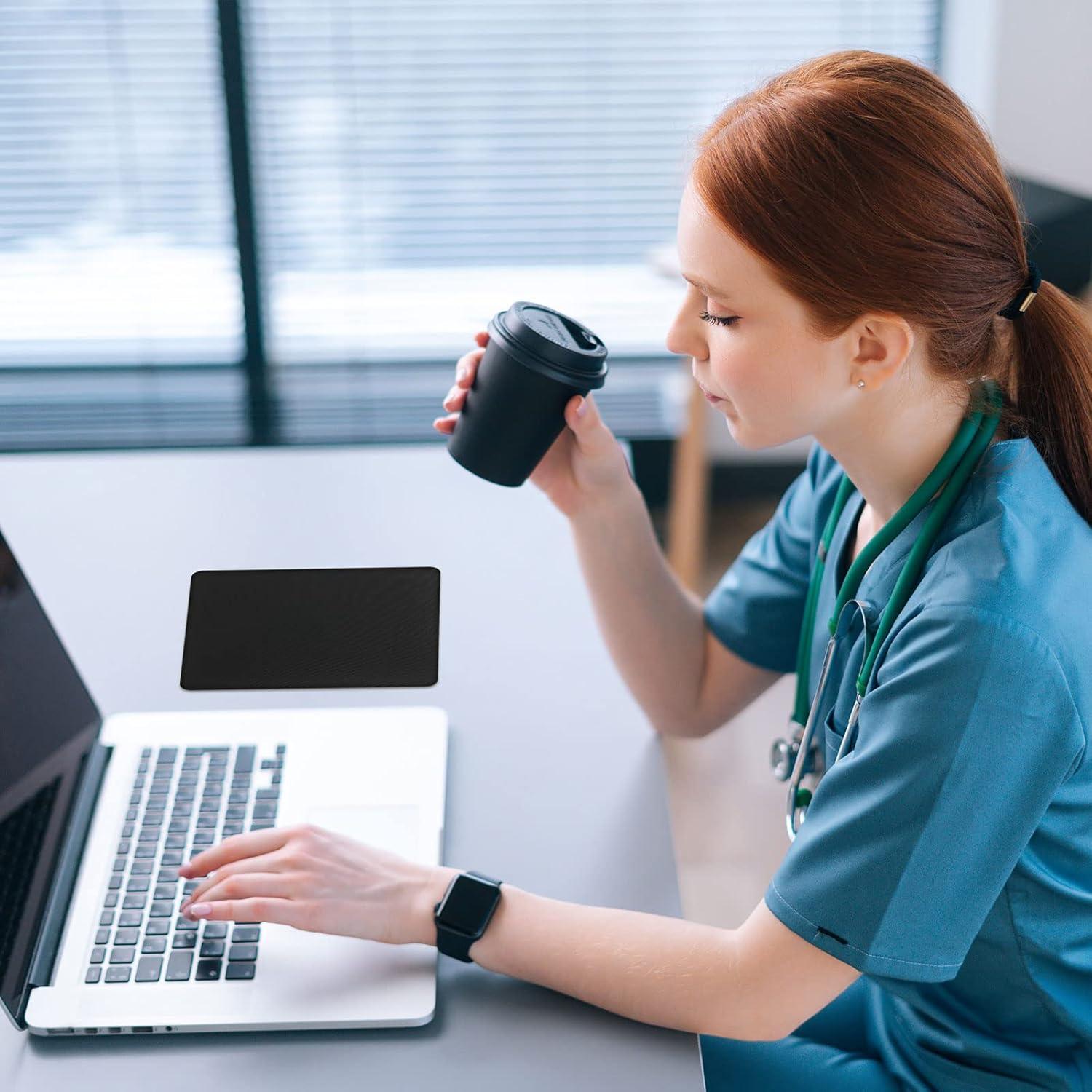 Alfombrilla de Ratón Crtiin 50 Piezas Goma Antideslizante 18x22cm