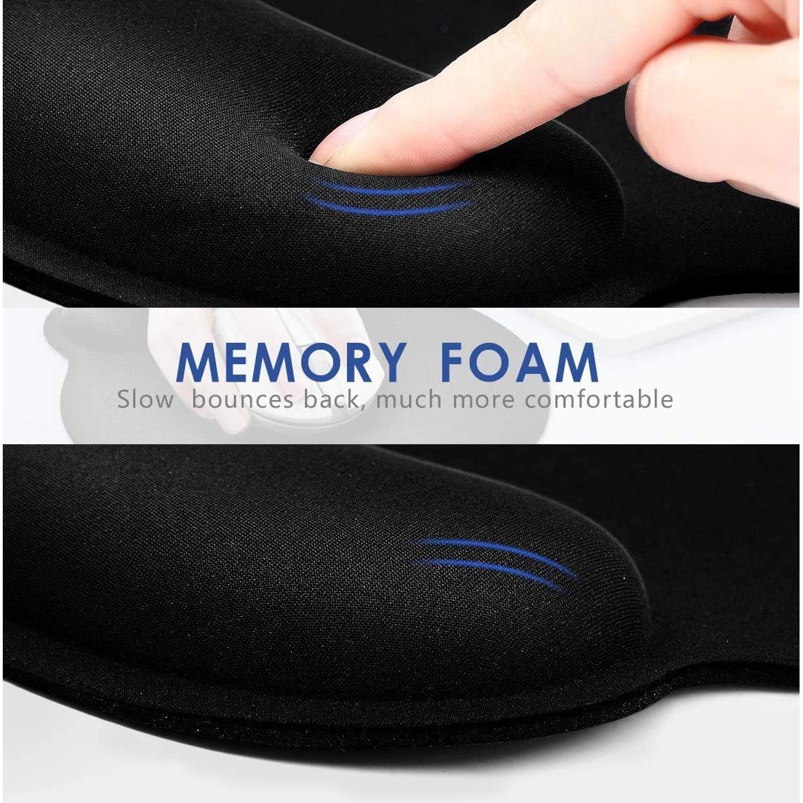 Alfombrilla de Ratón Ergonómica TONOS con Soporte para Muñeca - 3 Paquetes